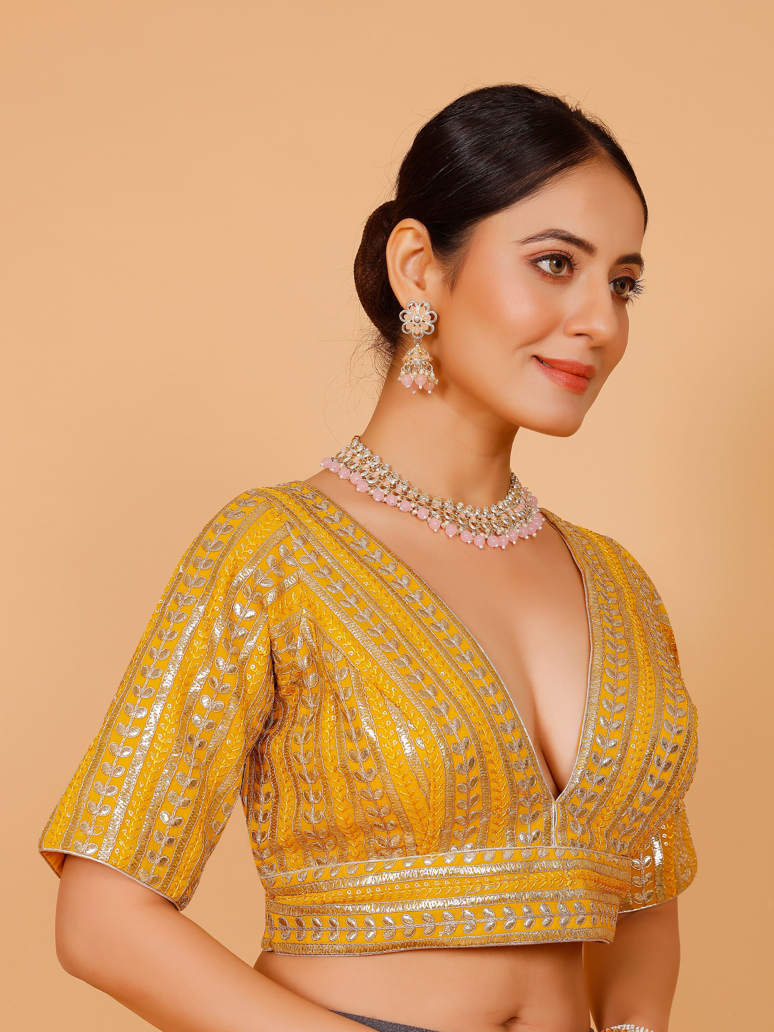 Ladies Silk Zari Work Blouse