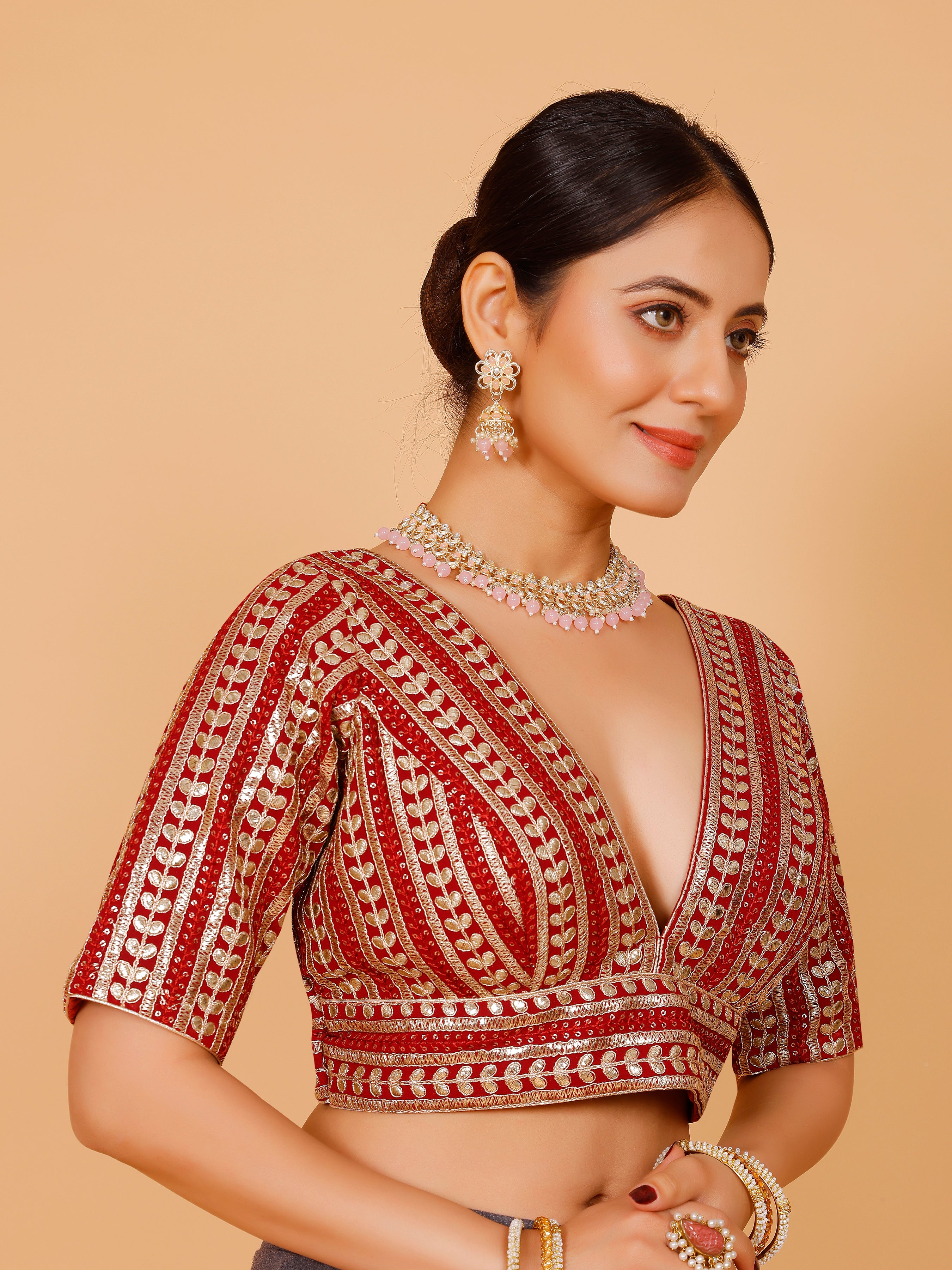 Ladies Silk Zari Work Blouse