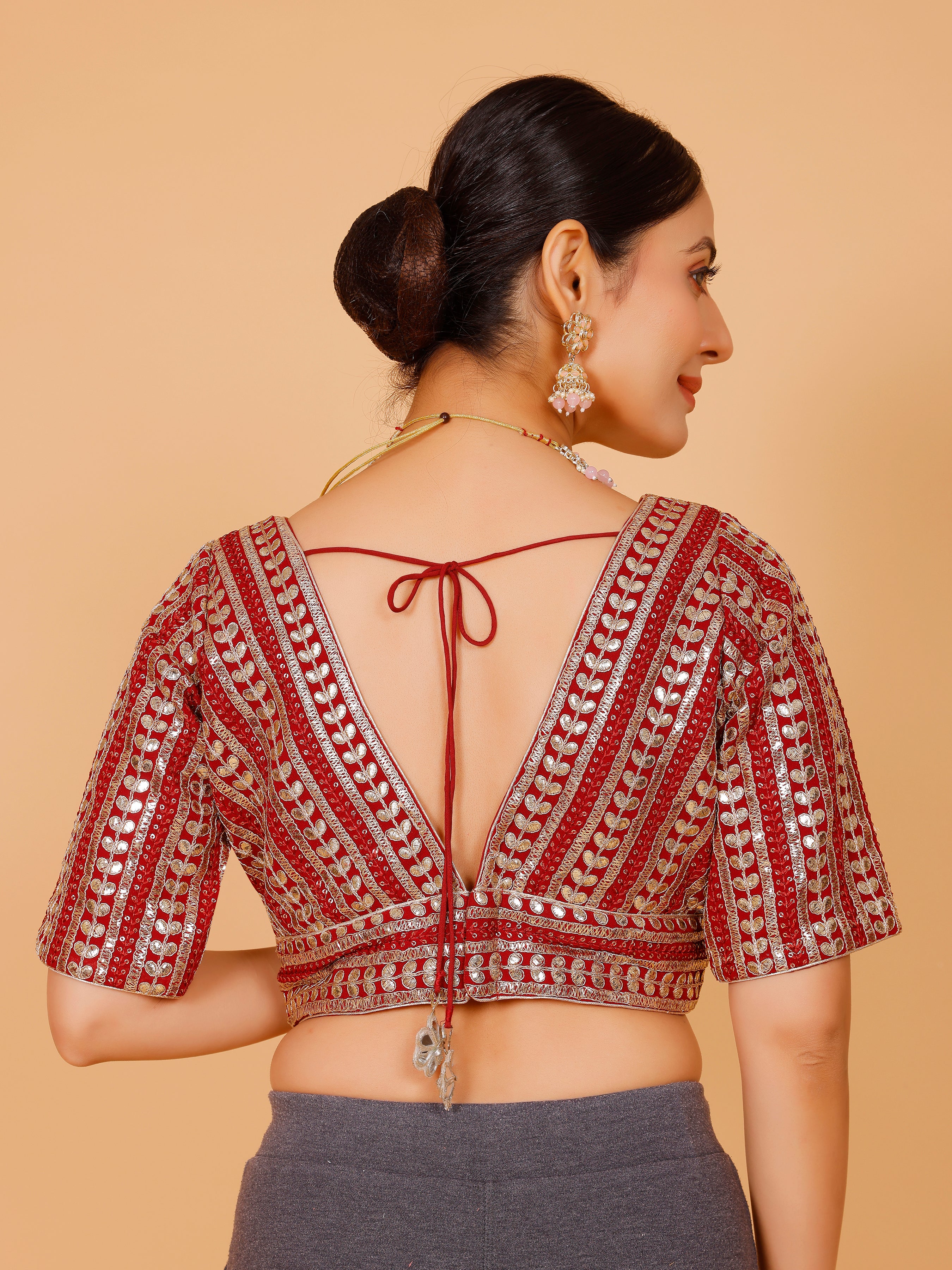 Ladies Silk Zari Work Blouse