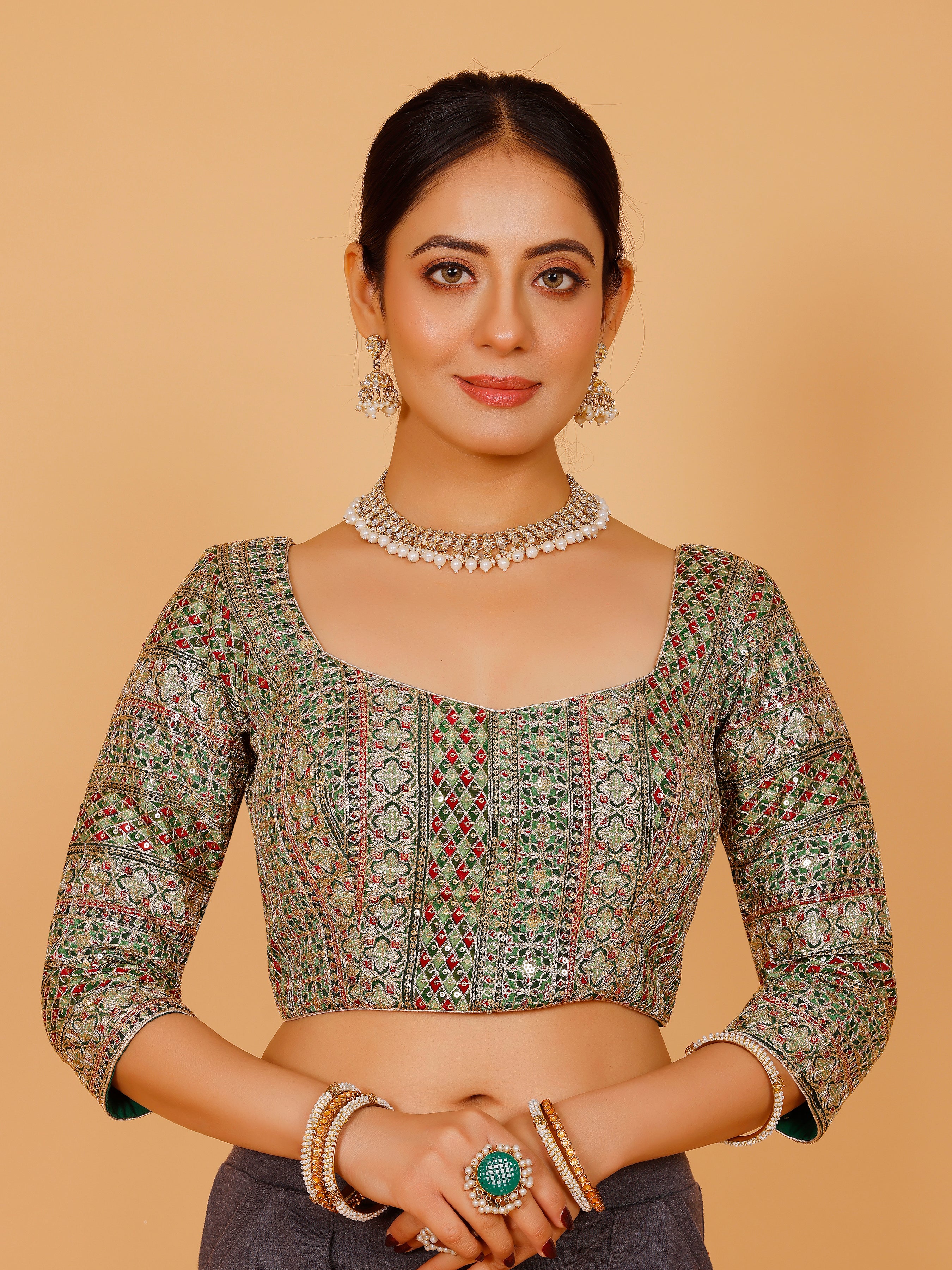 Ladies Silk Zari Work Blouse
