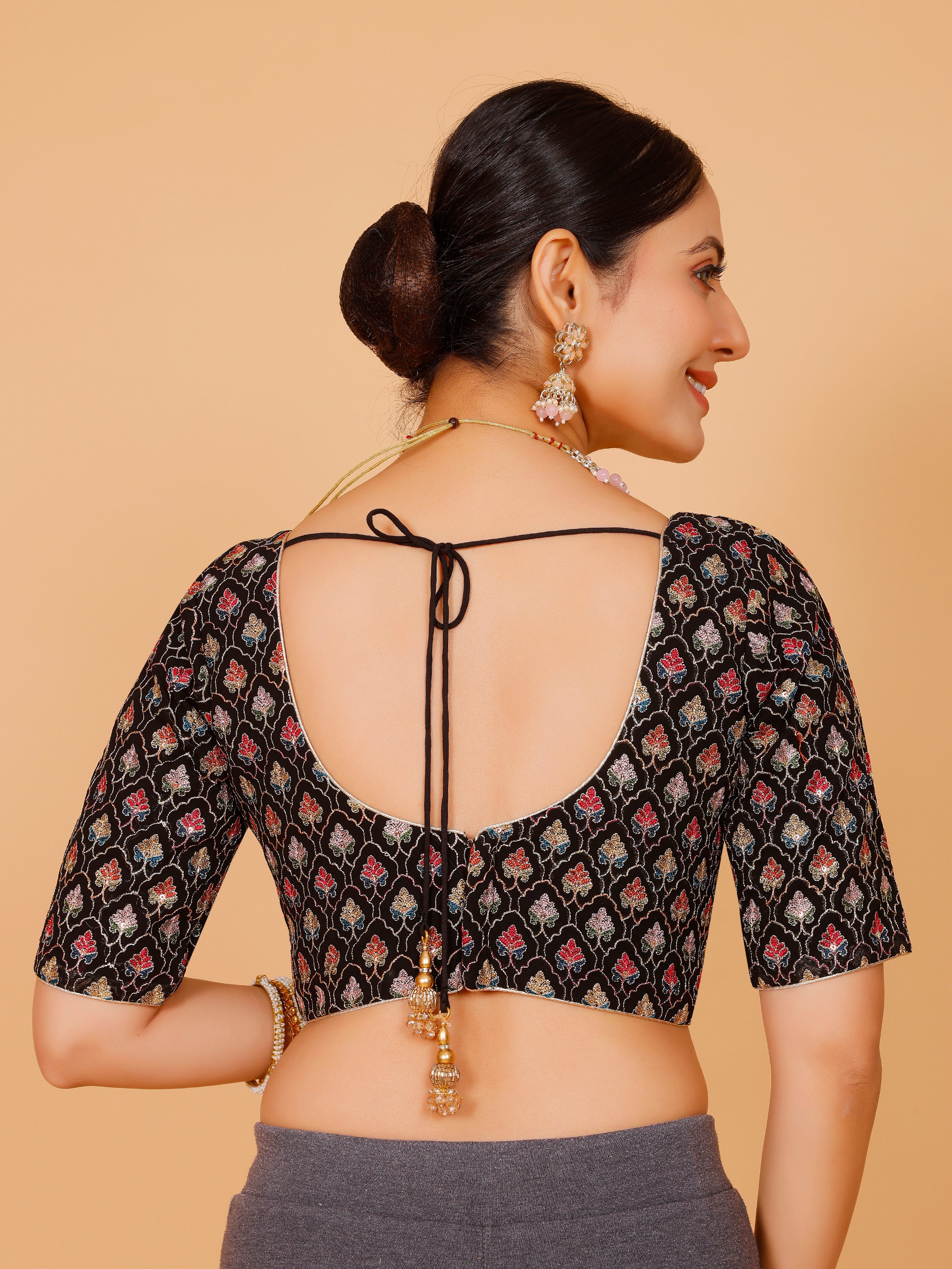 Ladies Georgette Zari Work Blouse