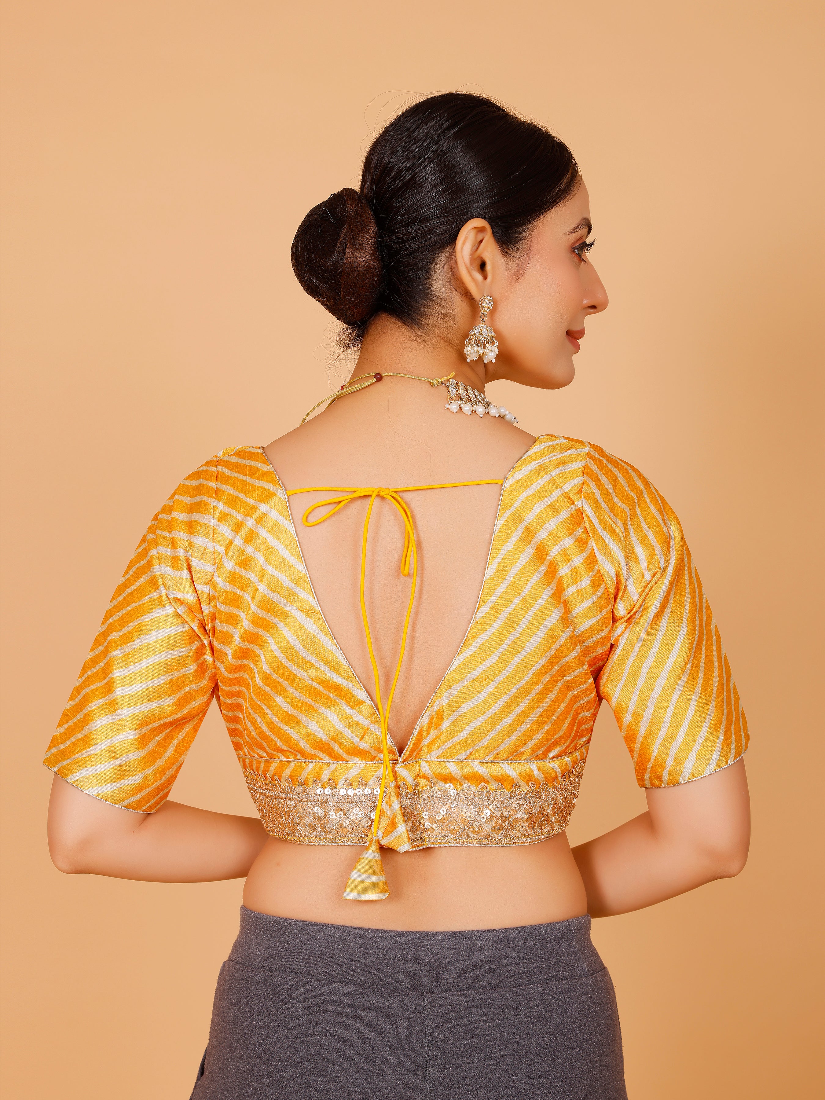 Silk Zari Tiki Work Blouse - Roop Darshan