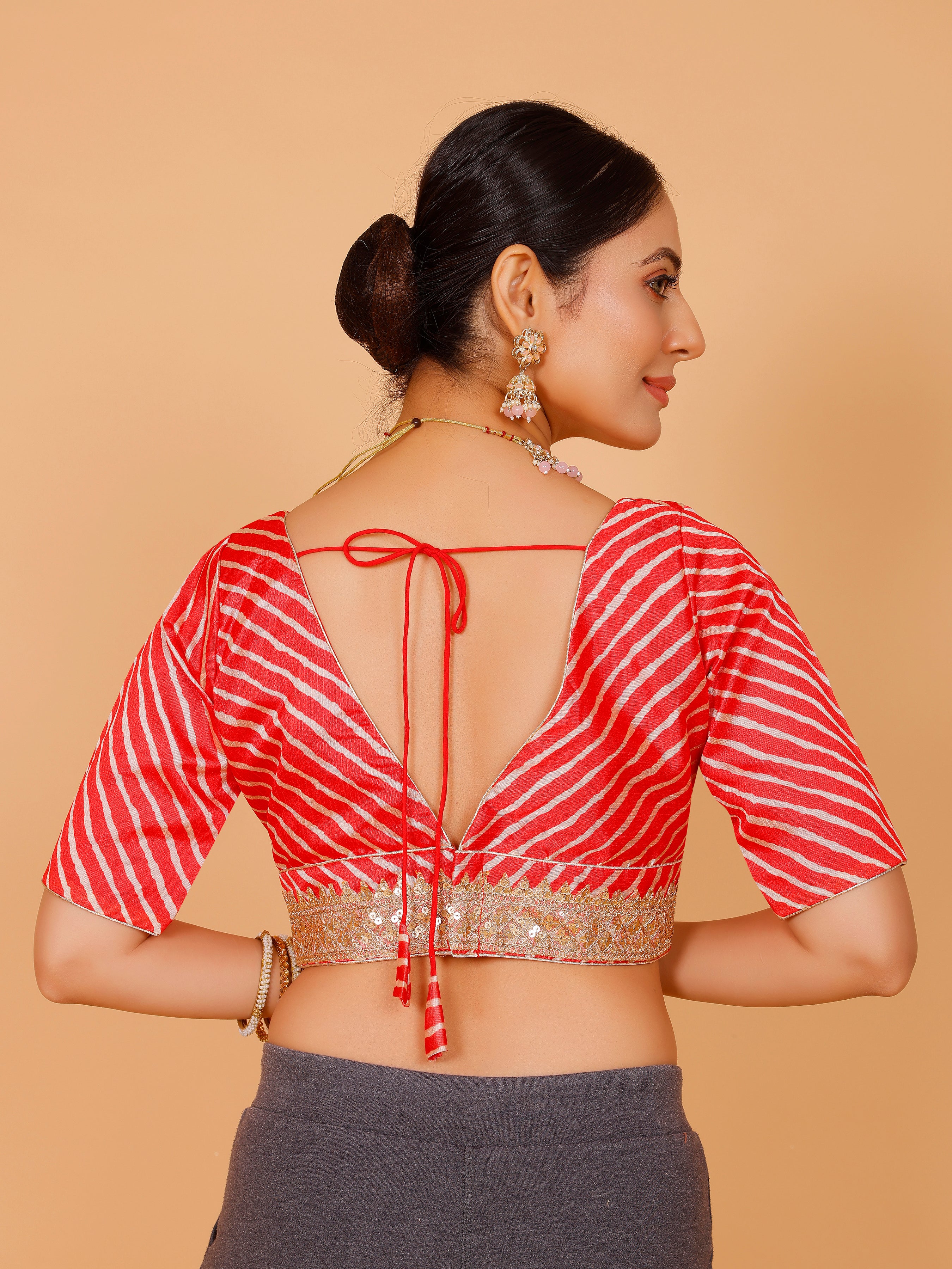 Silk Zari Tiki Work Blouse - Roop Darshan