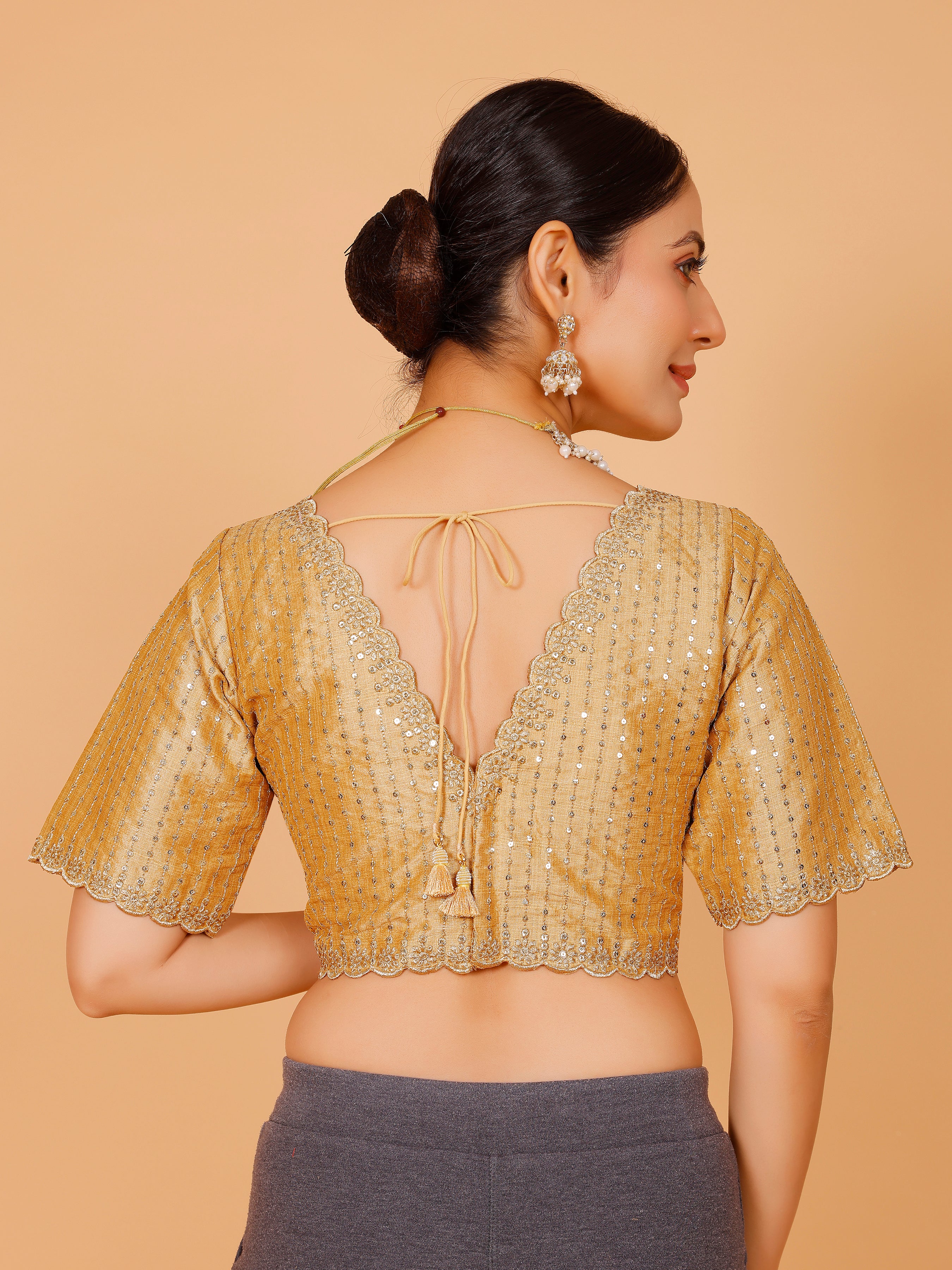 Silk Zari Work Blouse - Roop Darshan