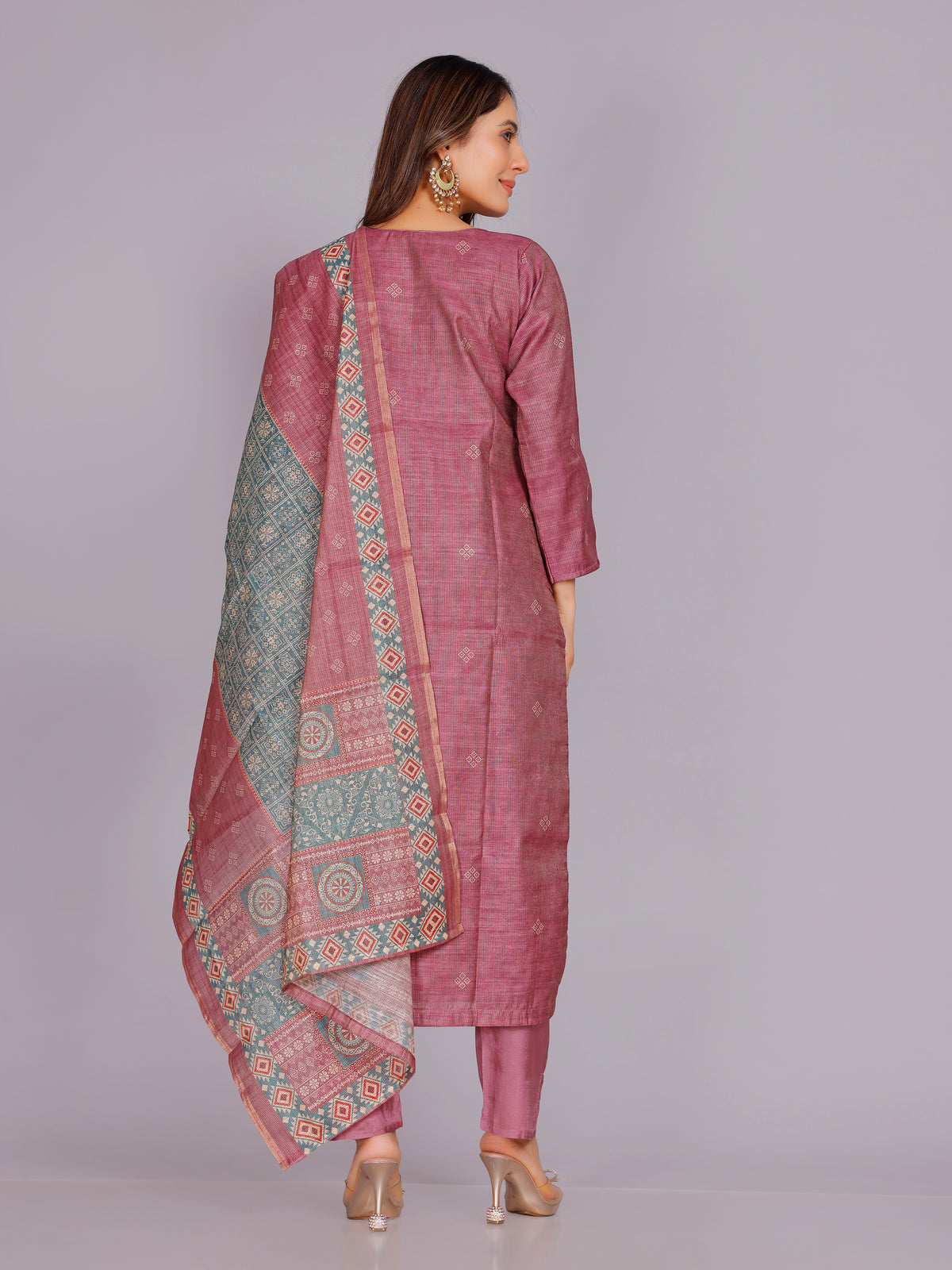 Asavari Silk Straight Suit