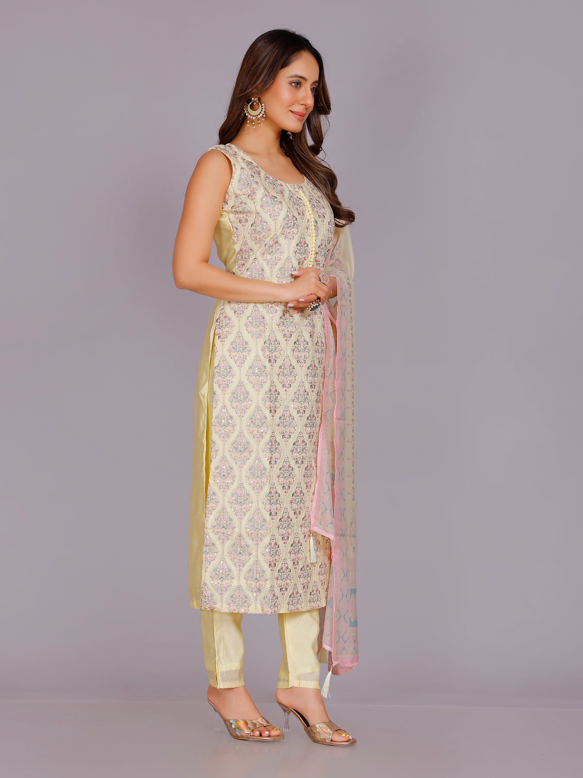 Rahi Silk Resham Work Suit