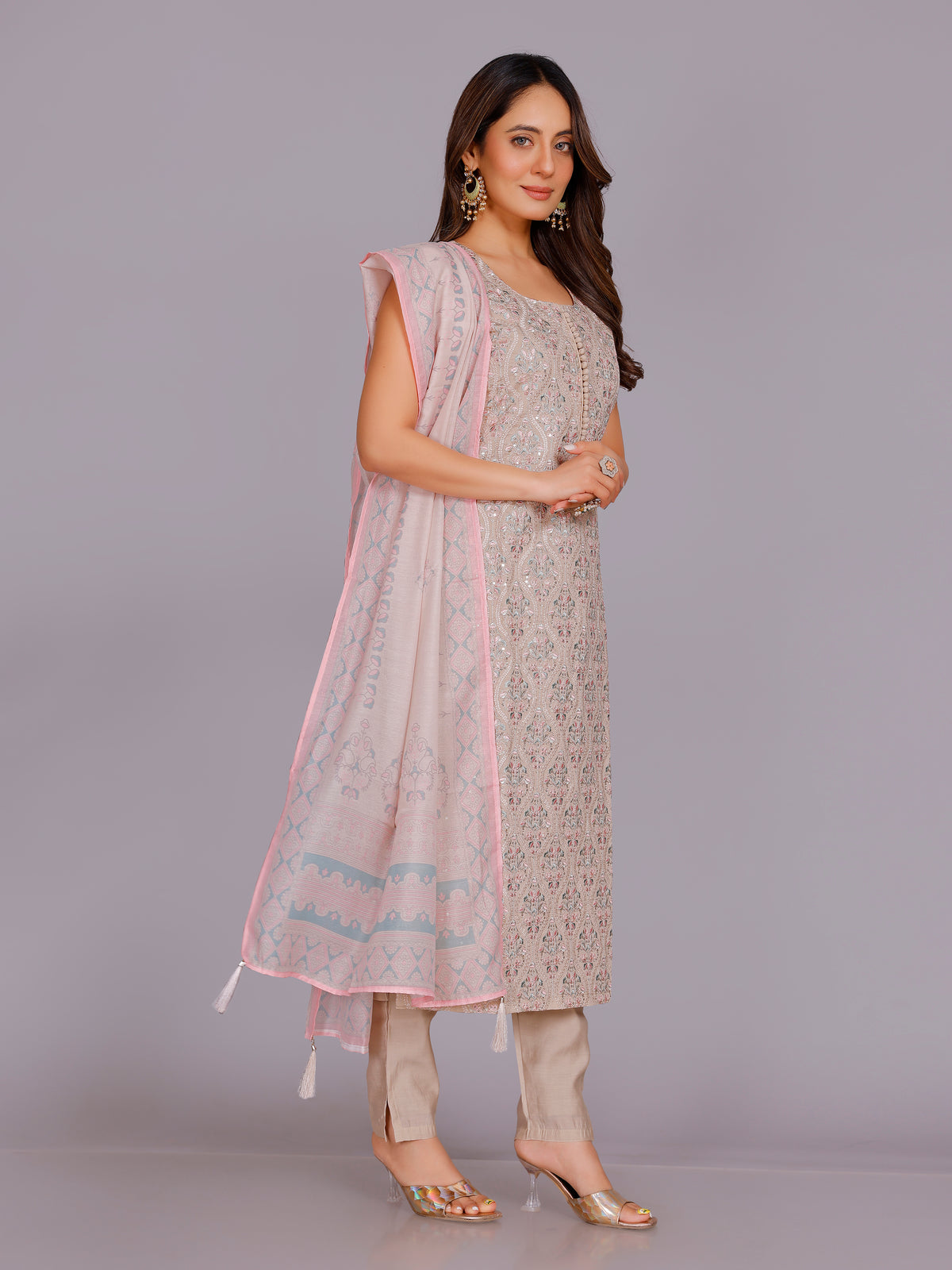 Rahi Silk Resham Work Suit