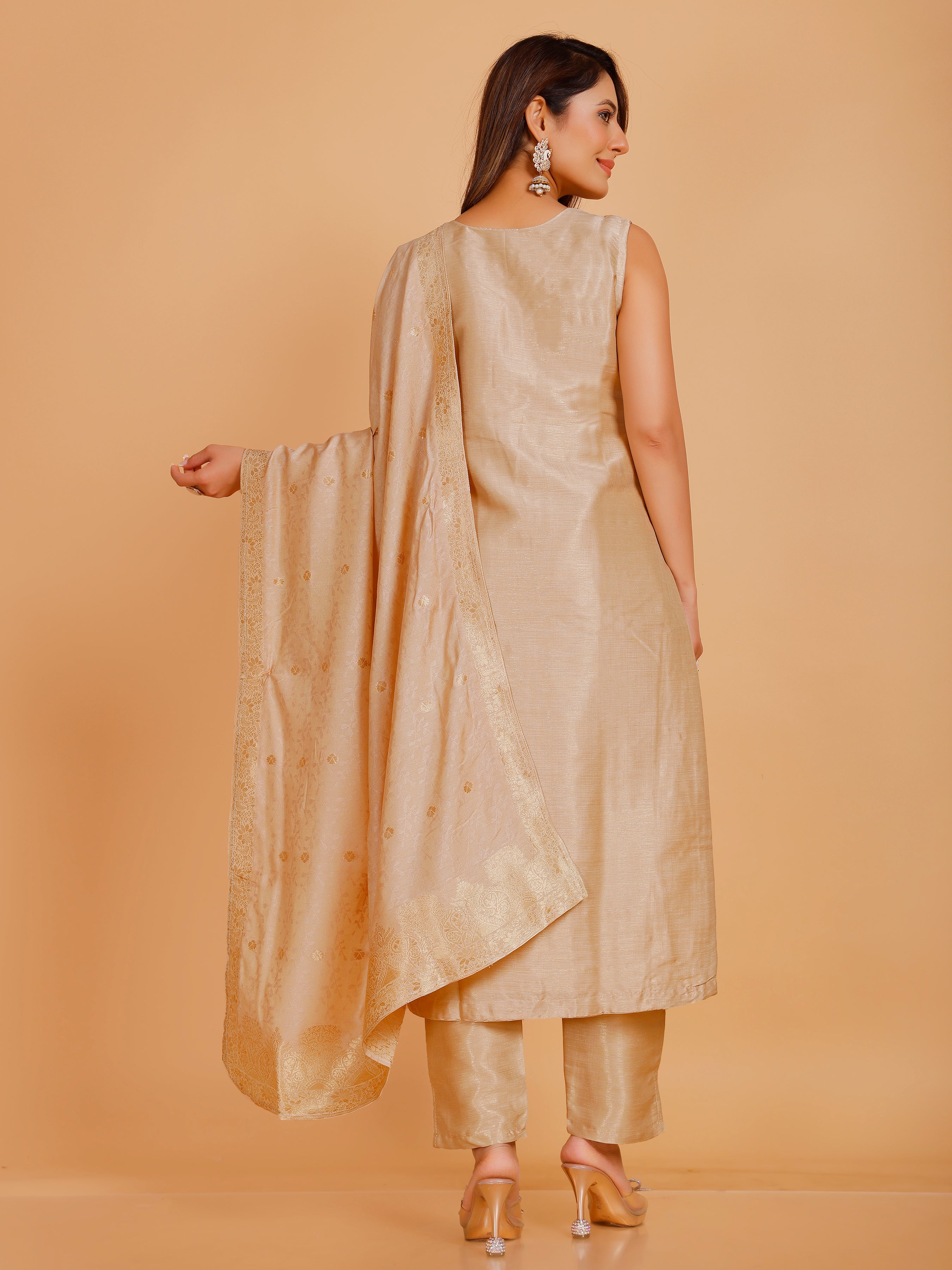 Rashi Silk Straight Kamiz & Pant