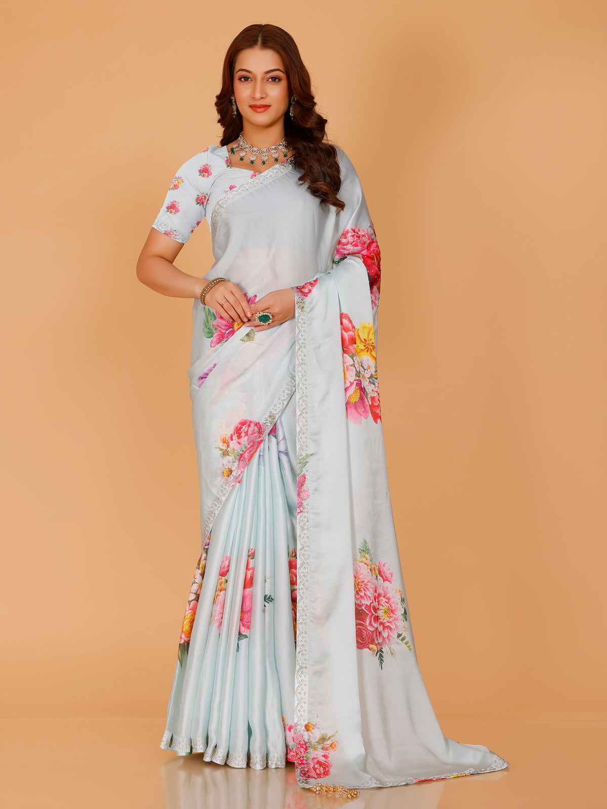 Mishka Silk Printed Saree