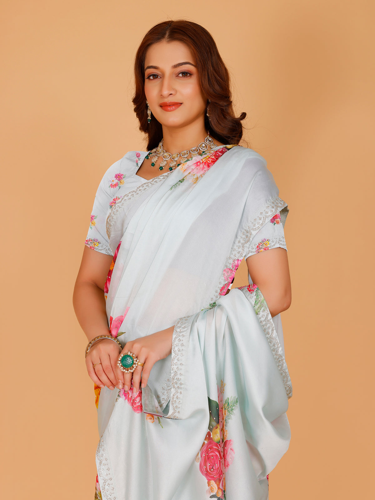 Mishka Silk Printed Saree