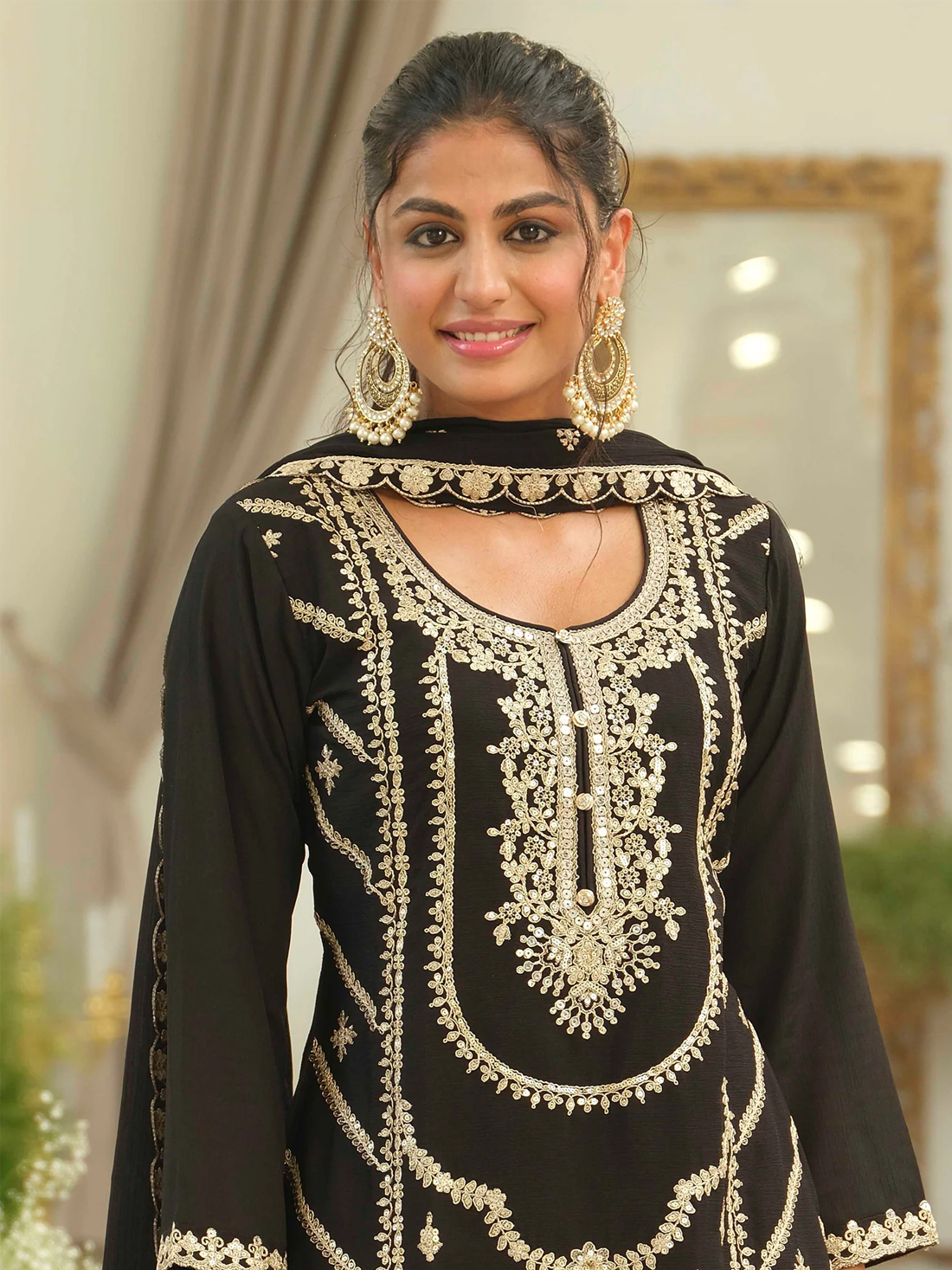 Leena Silk Palazzo Suit