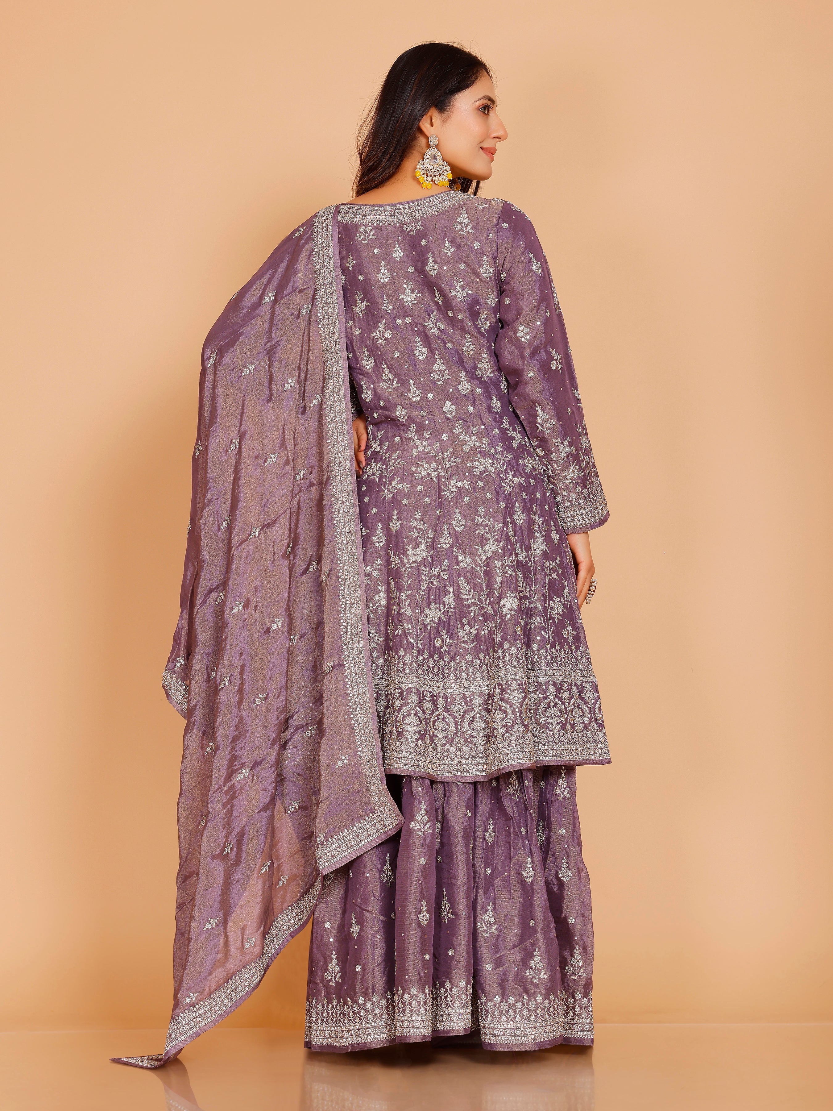 Kareena Flair Palazzo Suit - Roop Darshan