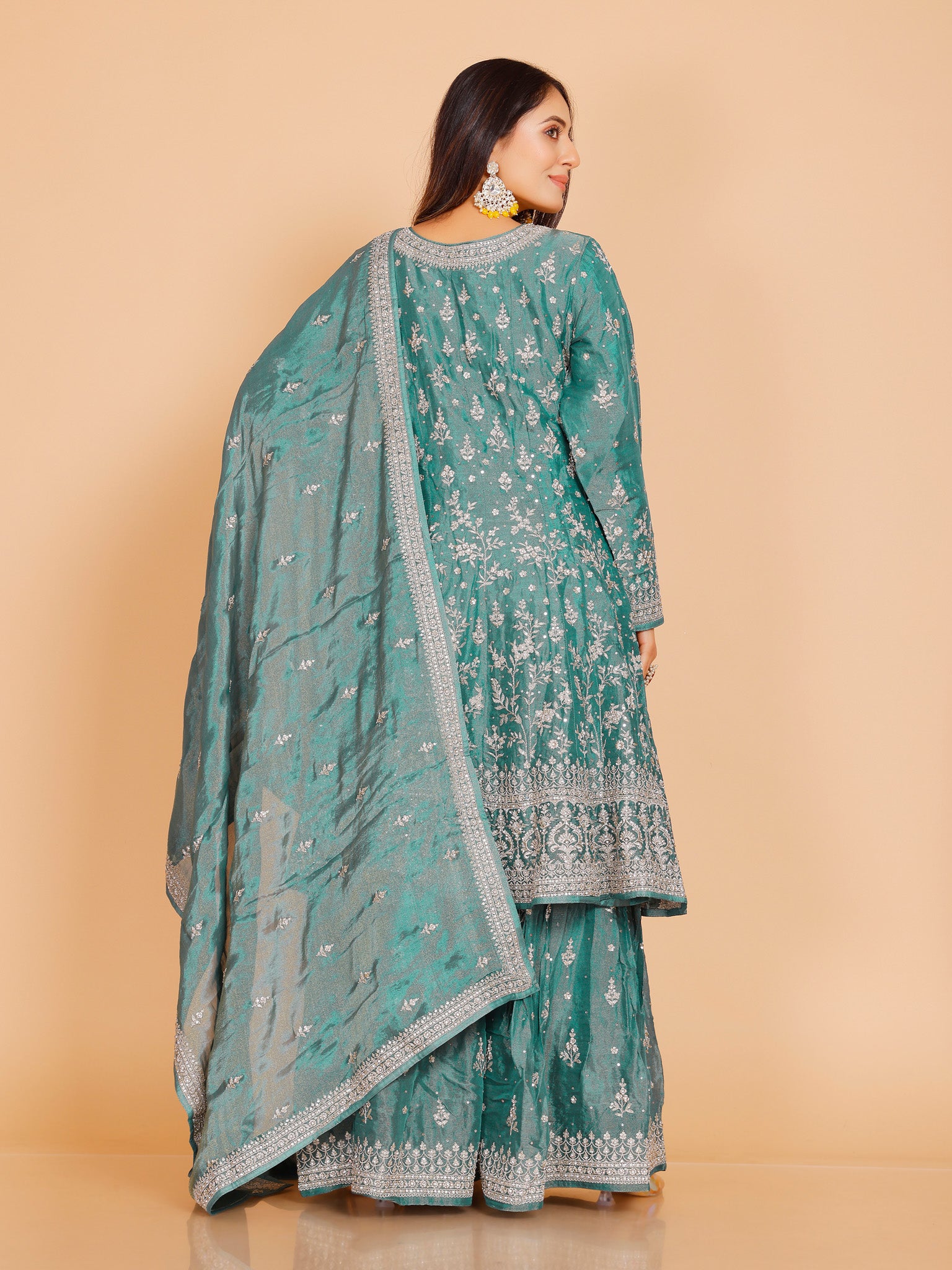 Kareena Flair Palazzo Suit - Roop Darshan