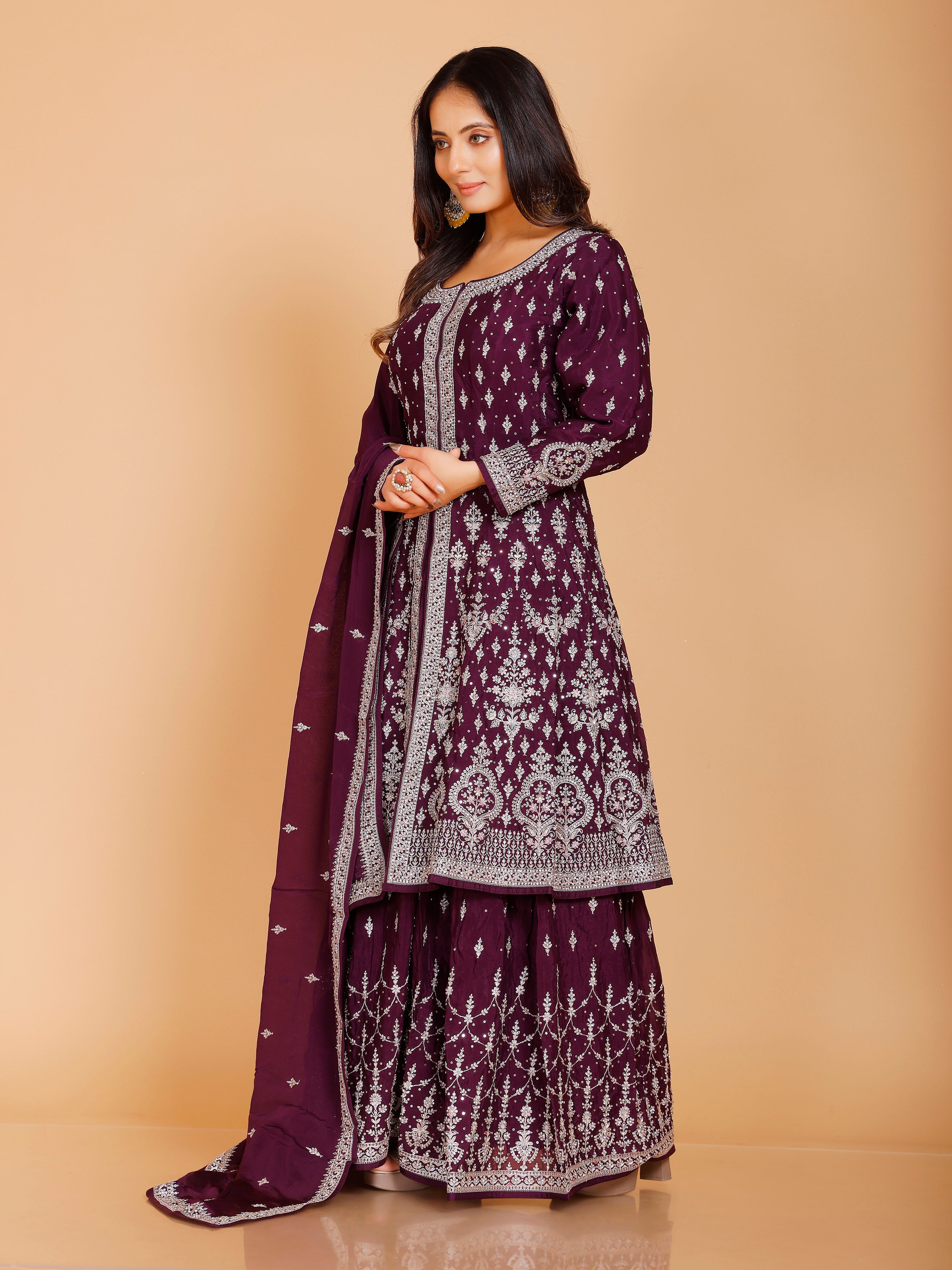 Daina Flair Palazzo Suit - Roop Darshan
