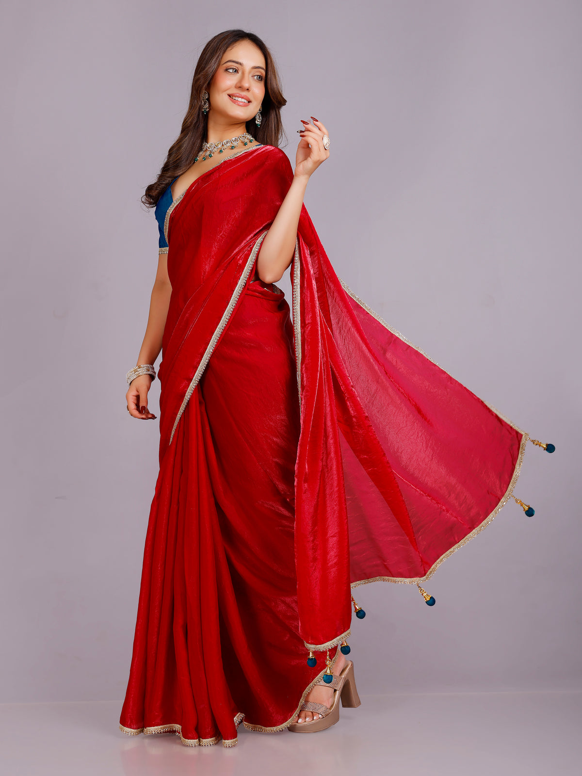 Tanisha Silk Plain Saree