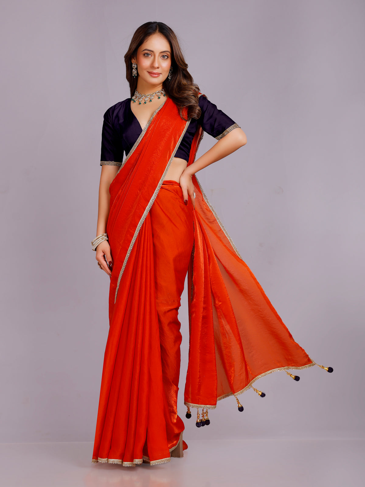 Tanisha Silk Plain Saree