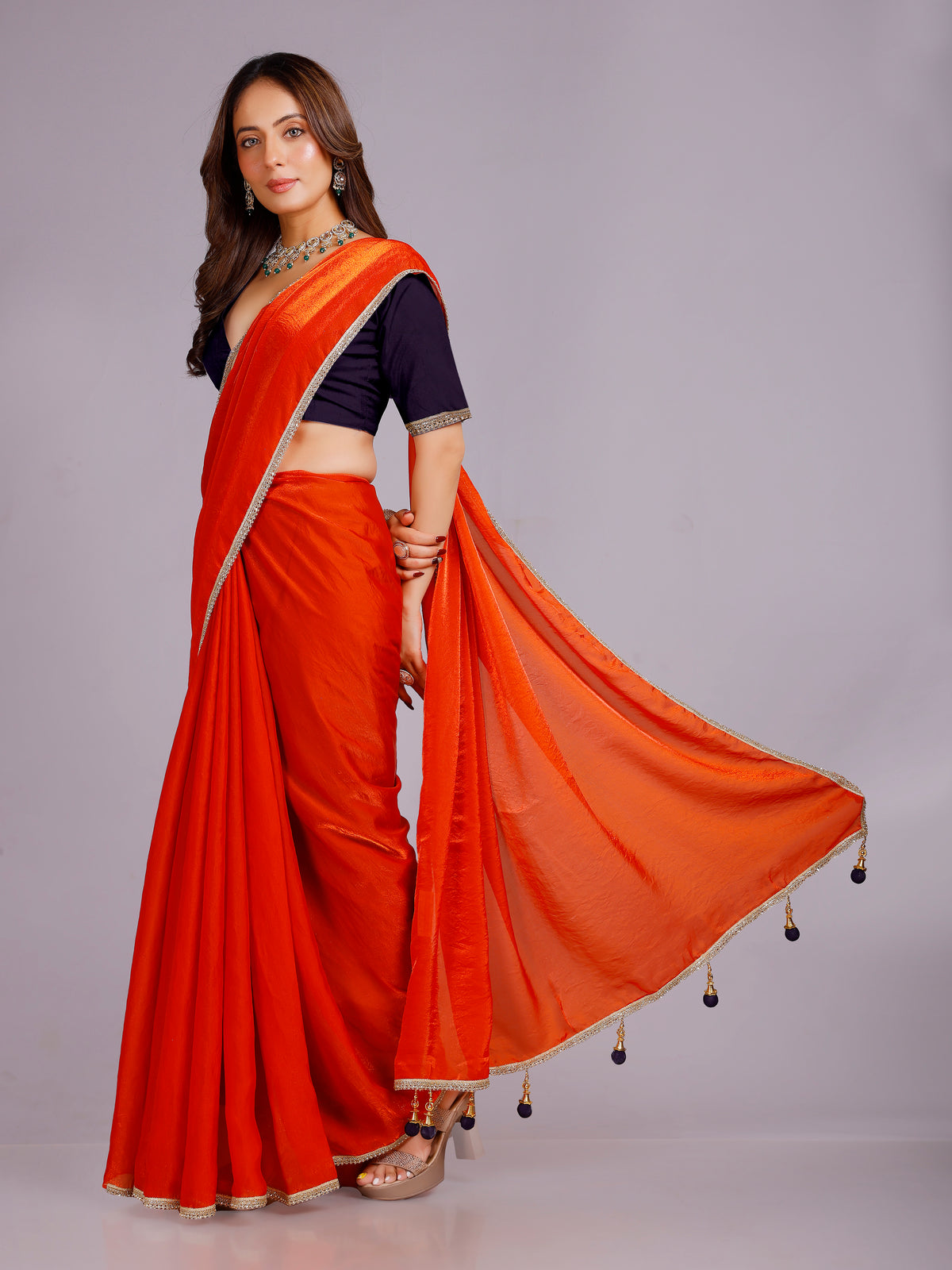 Tanisha Silk Plain Saree