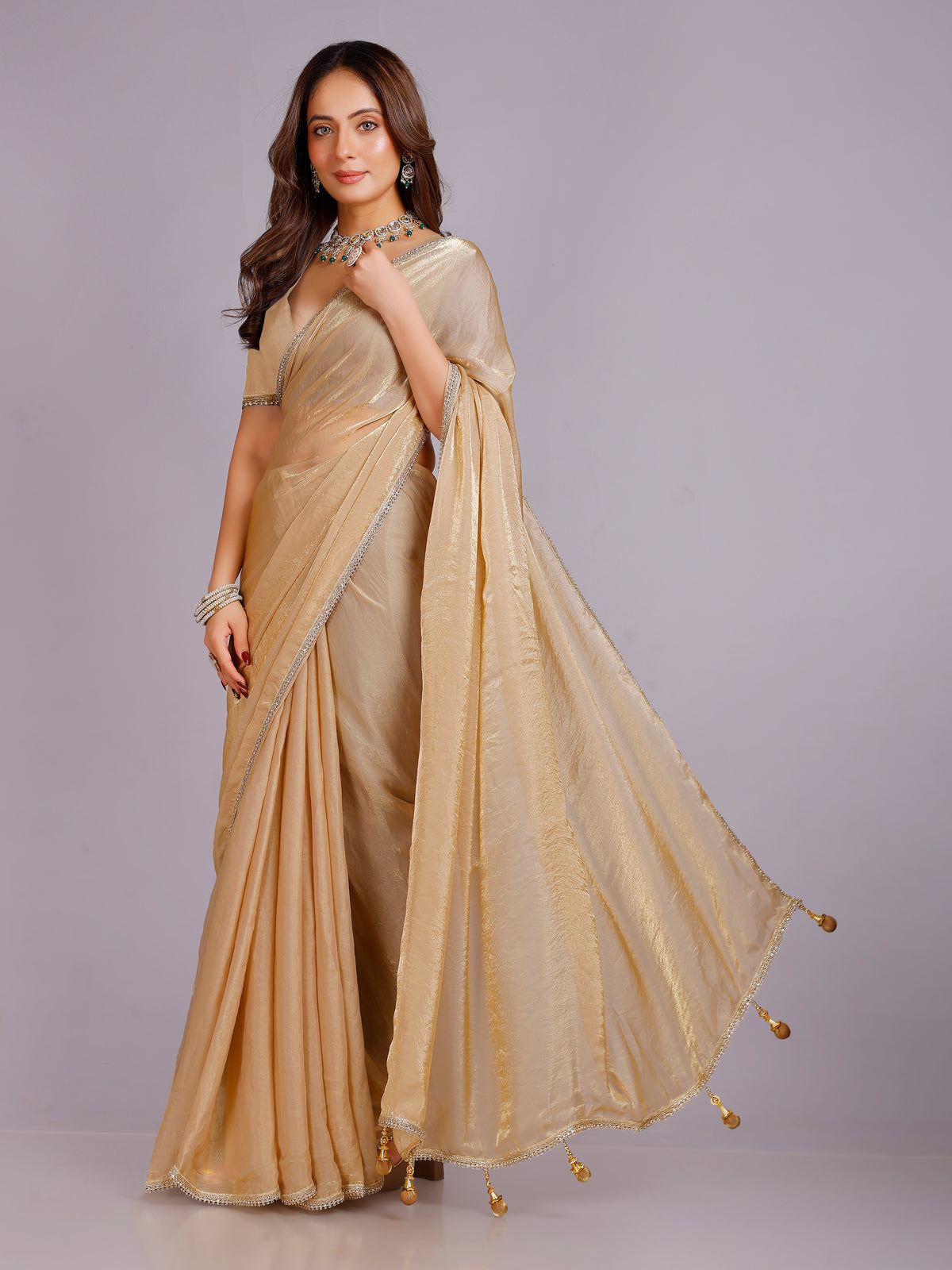 Tanisha Silk Plain Saree