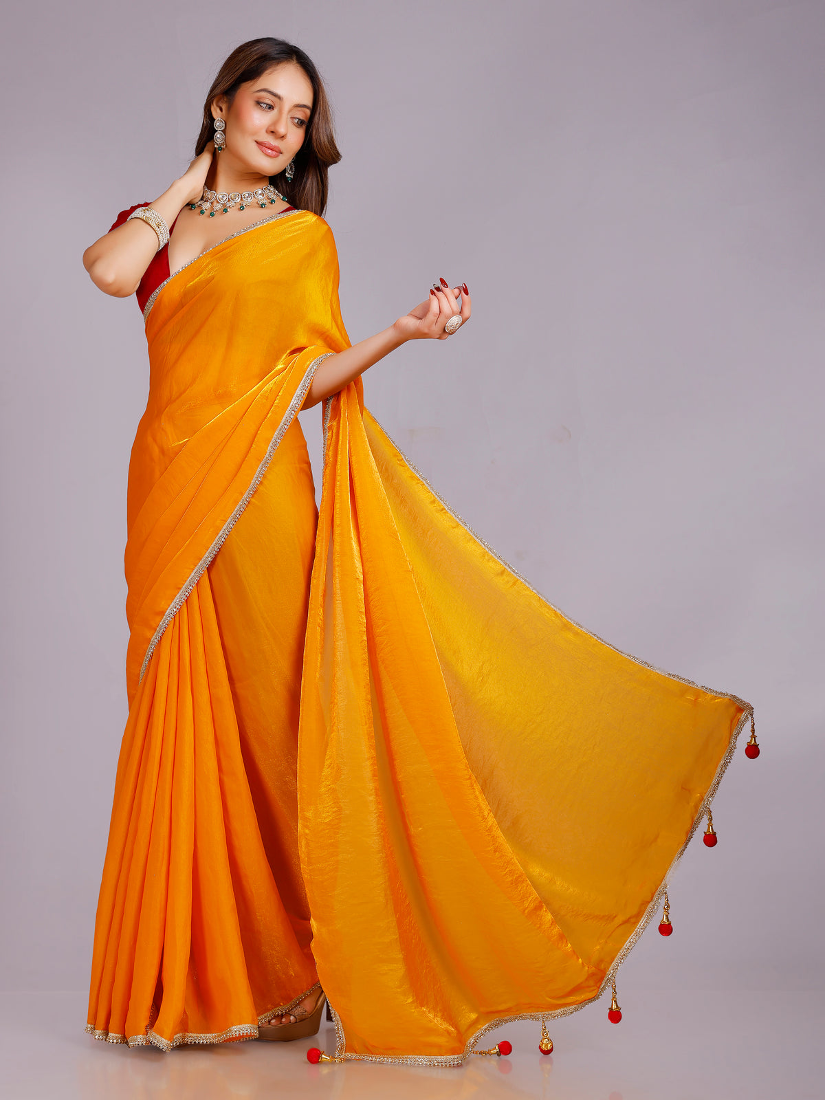 Tanisha Silk Plain Saree