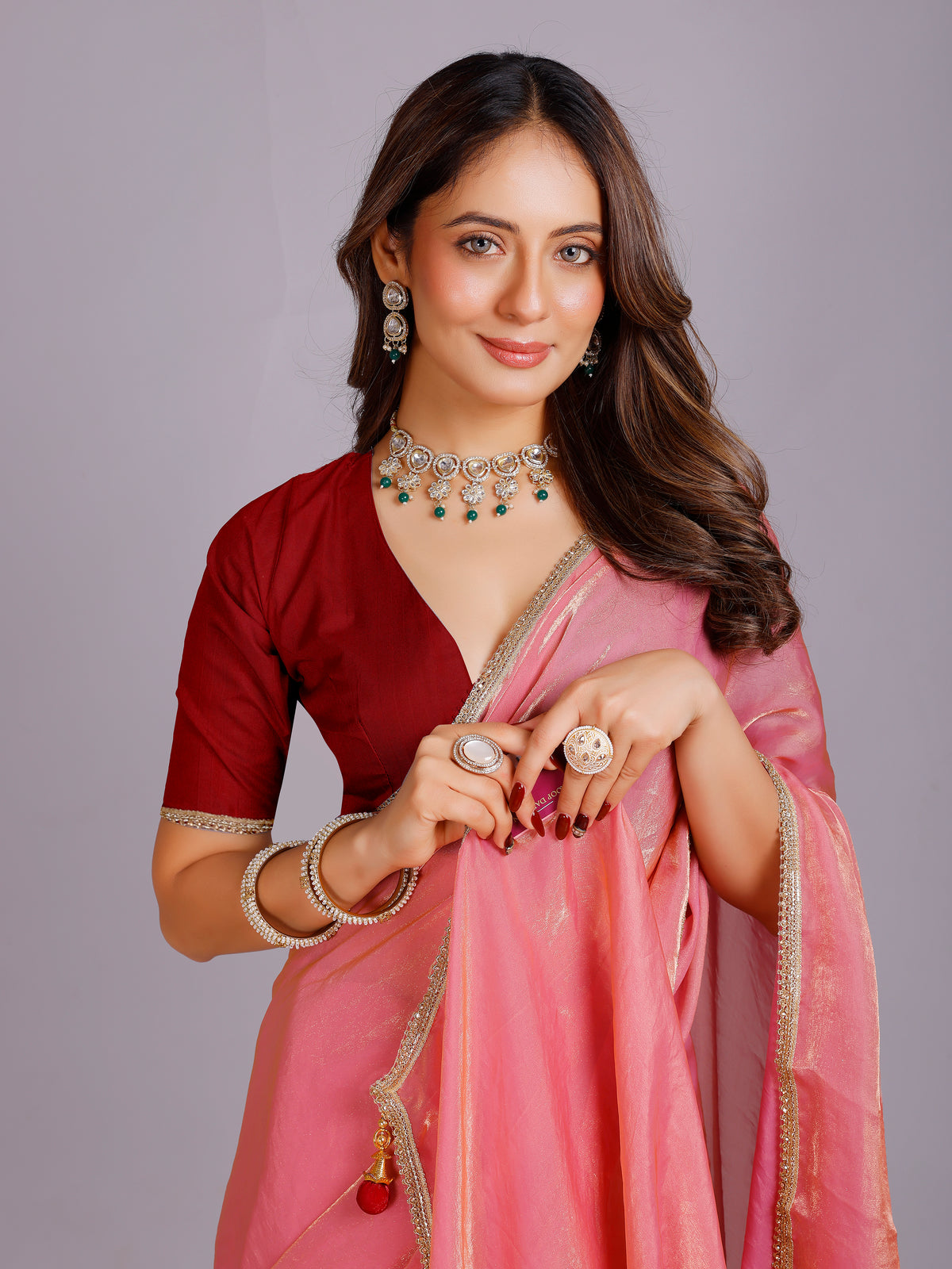 Tanisha Silk Plain Saree