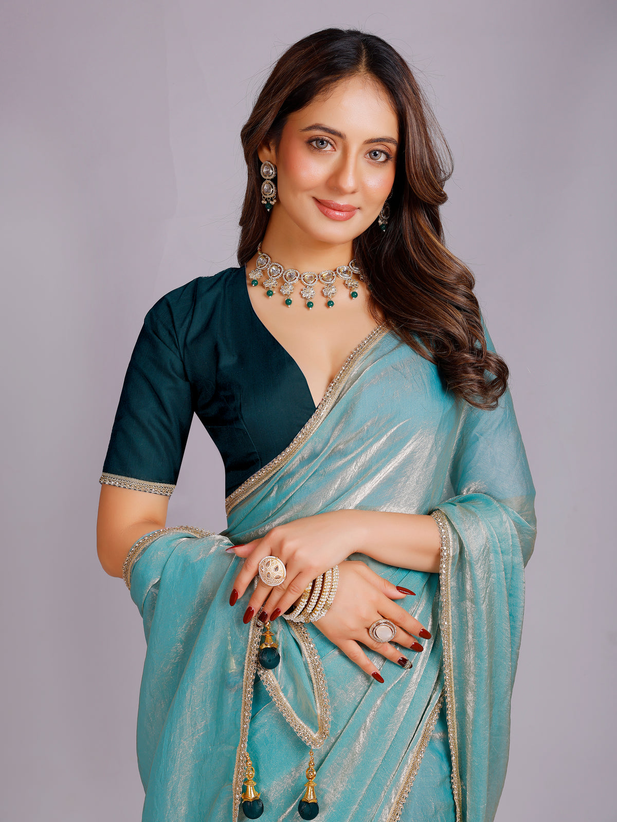 Tanisha Silk Plain Saree