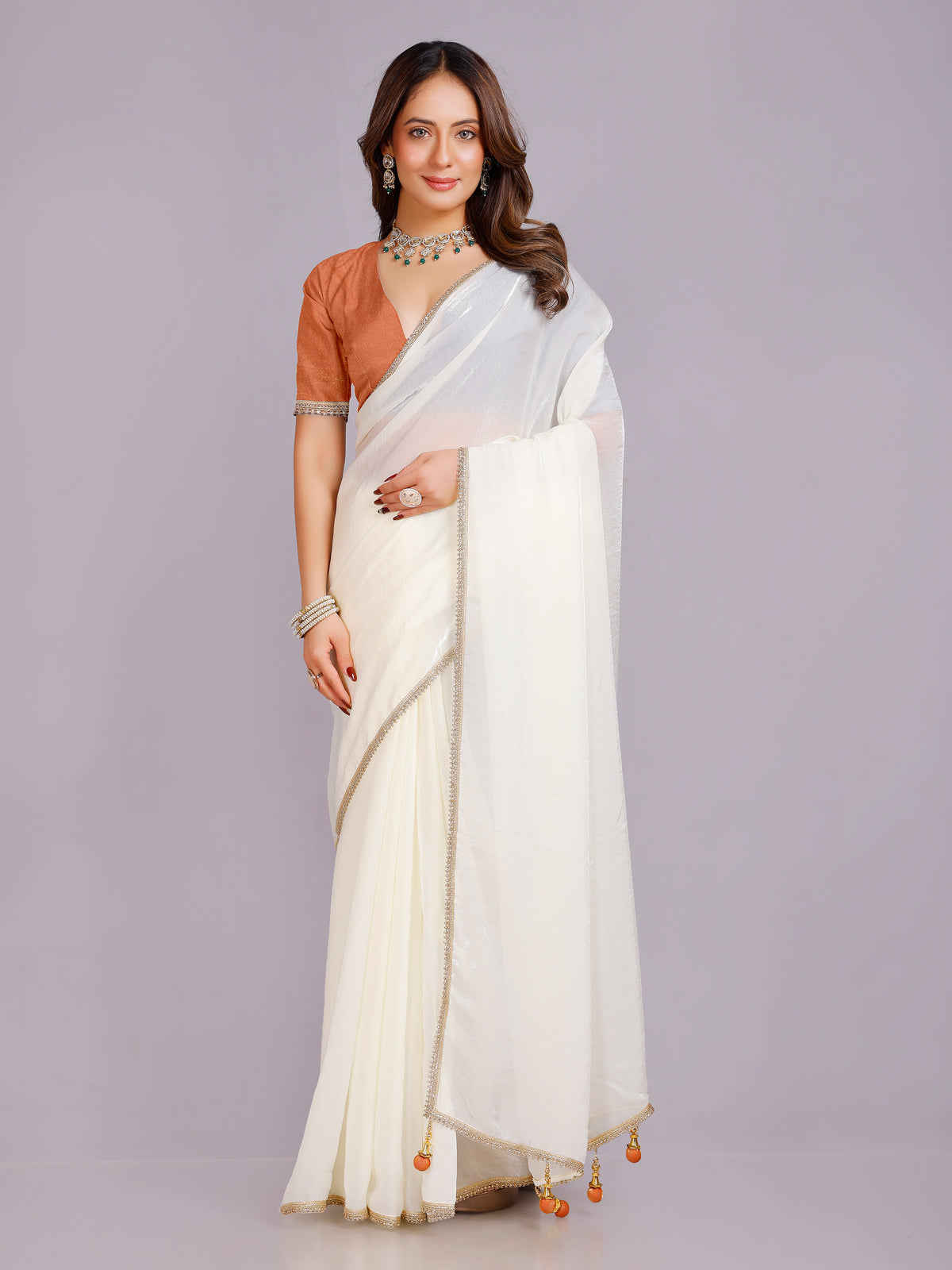 Tanisha Silk Plain Saree