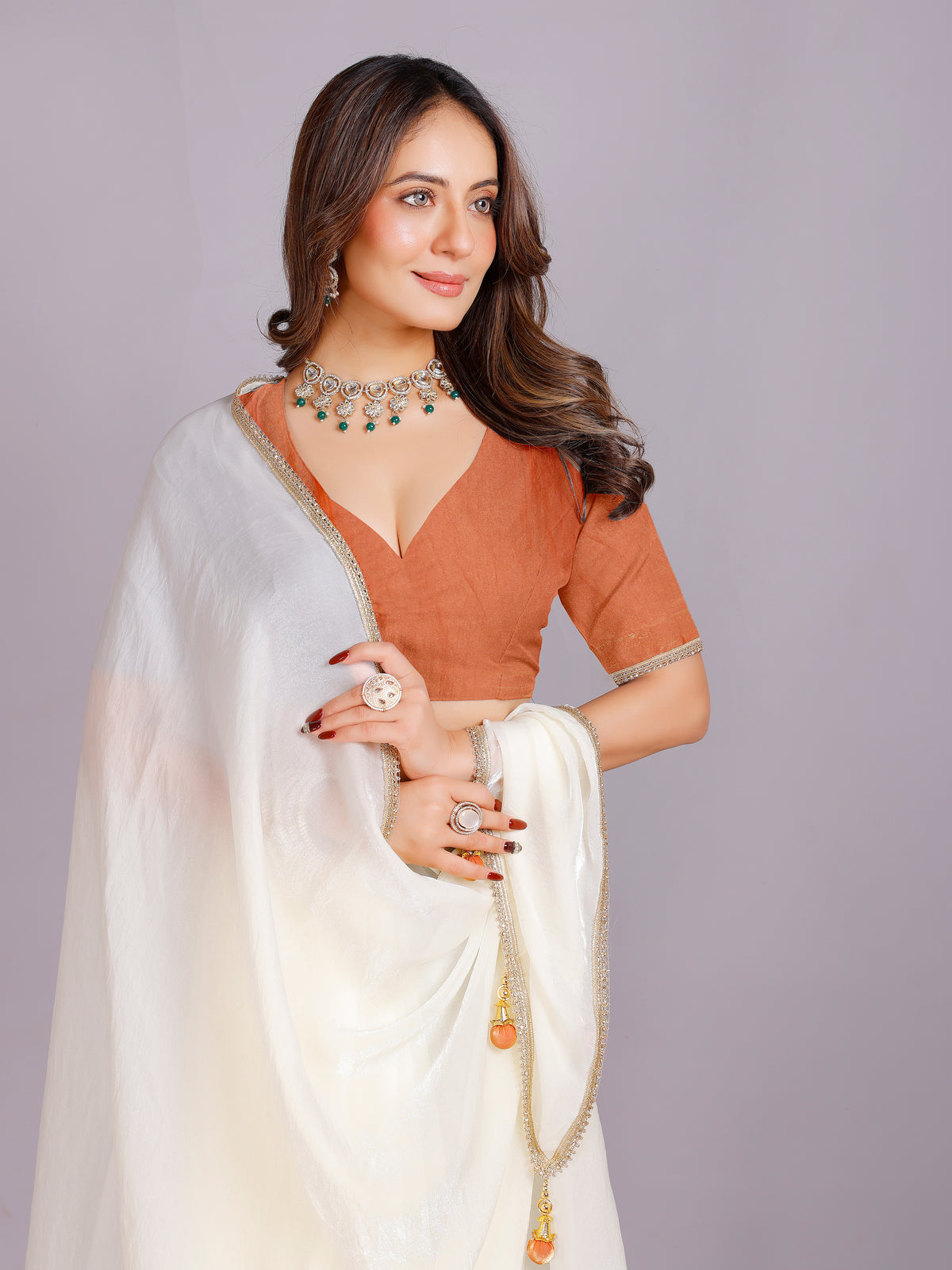 Tanisha Silk Plain Saree