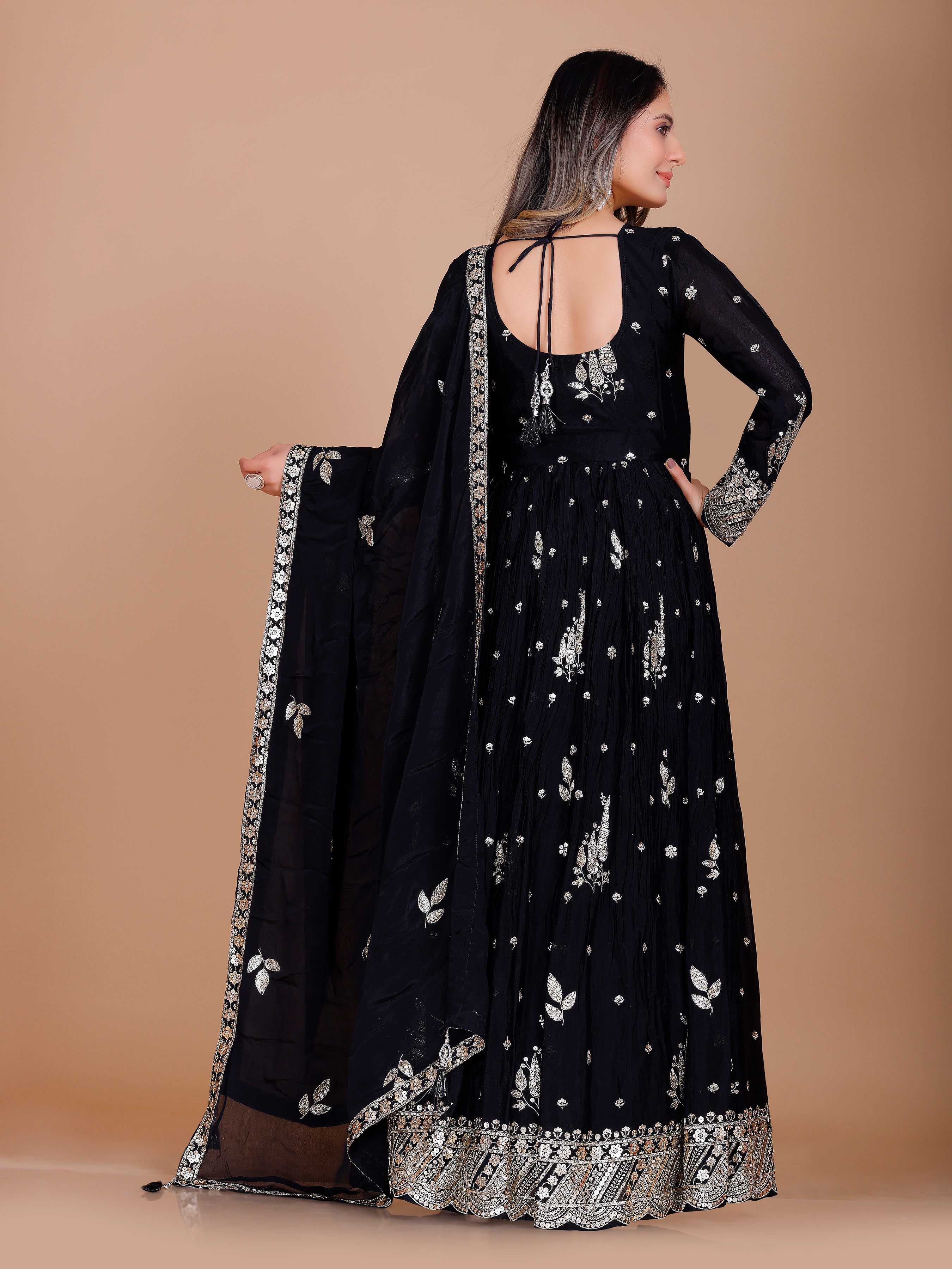 Zarina Gown With Dupatta - Roop Darshan