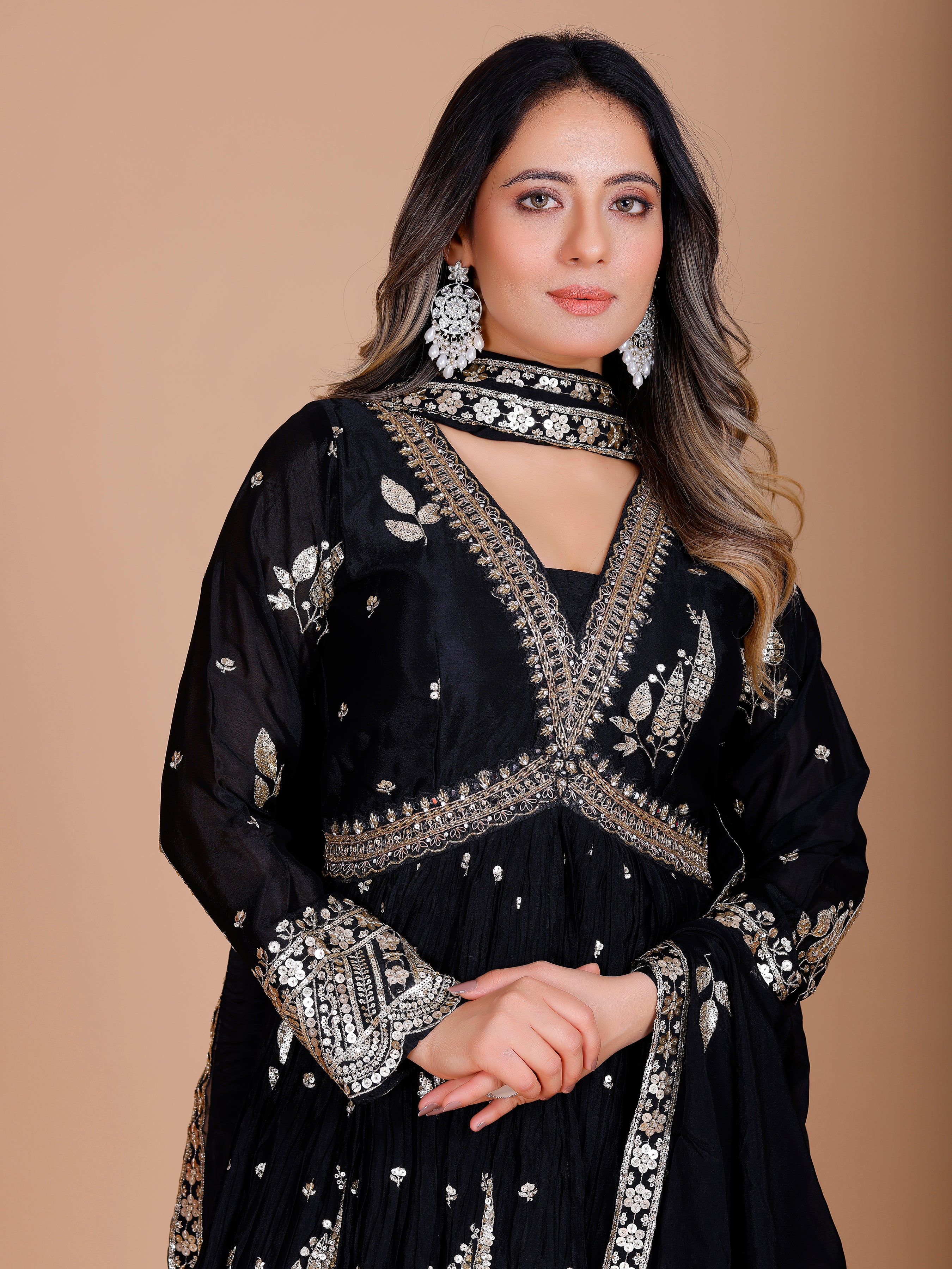 Zarina Gown With Dupatta - Roop Darshan
