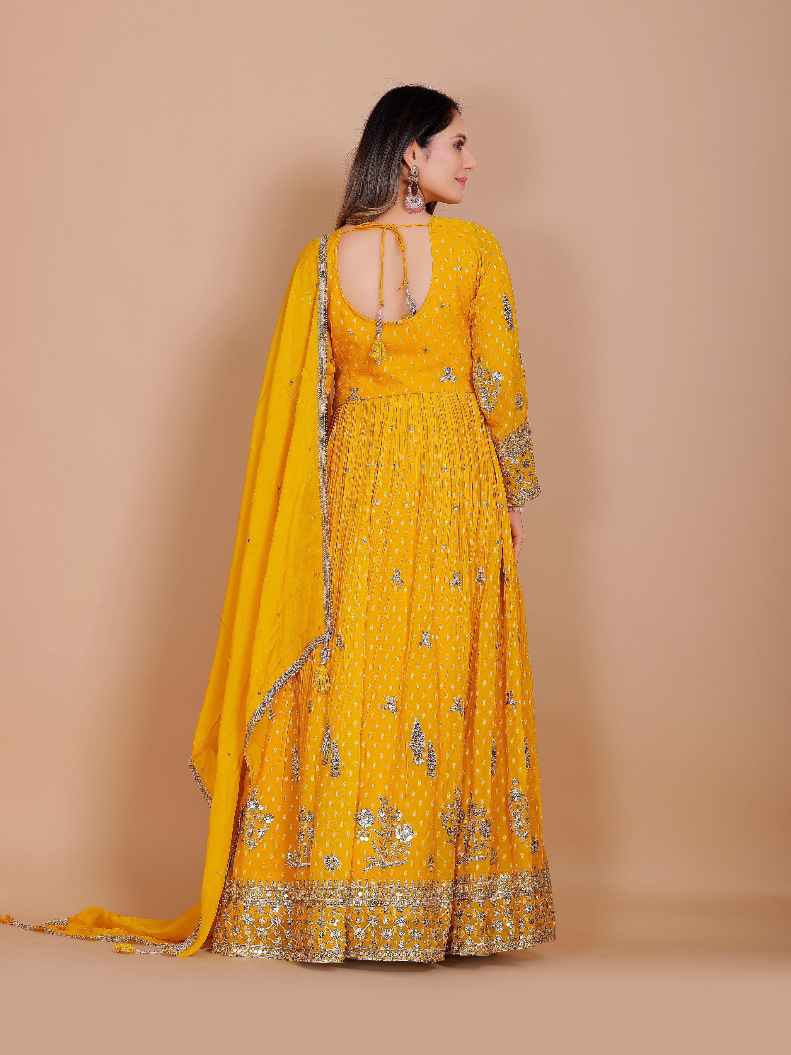 Mahika Gown With Dupatta