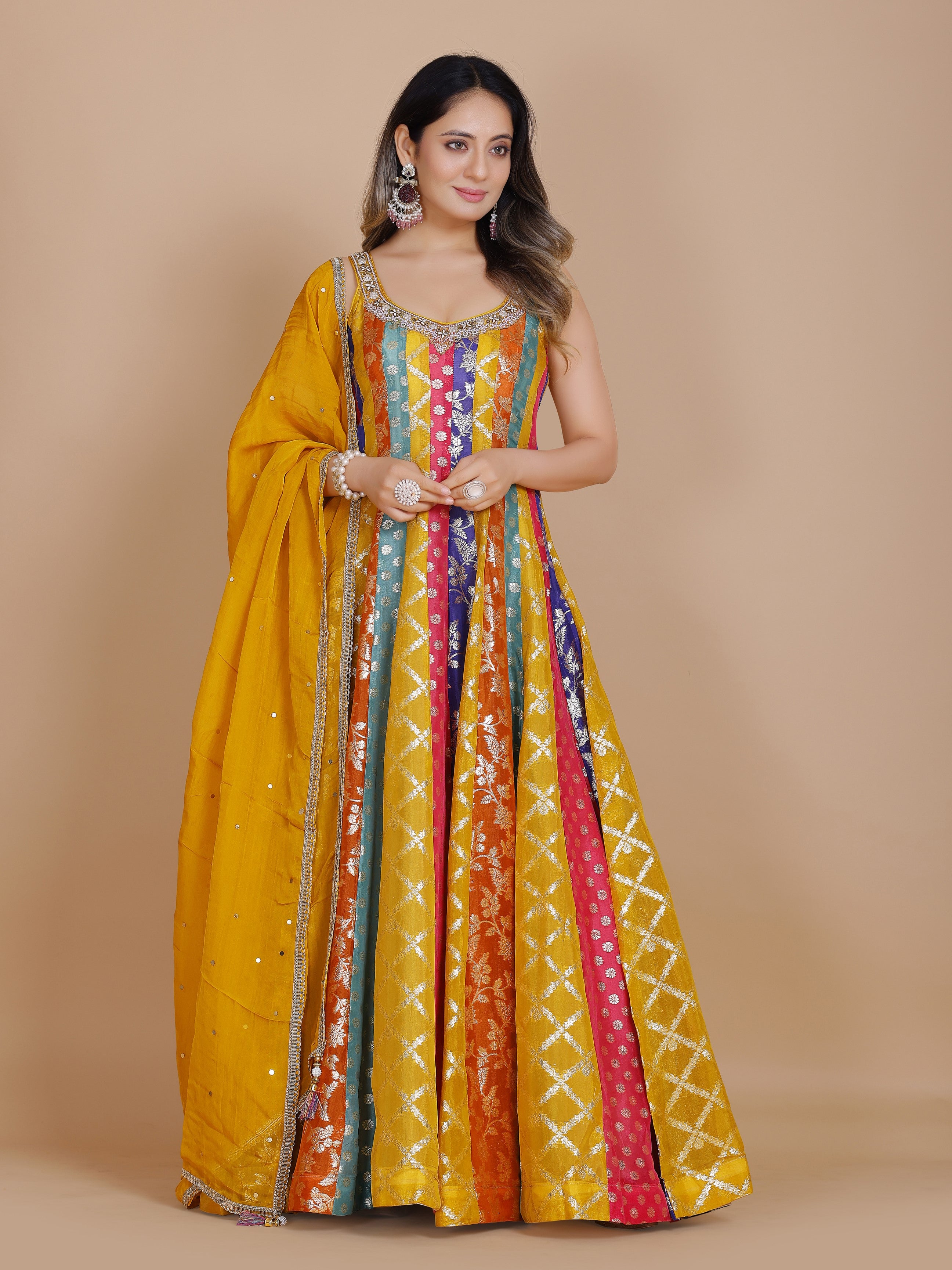 Tania Gown With Dupatta - Roop Darshan