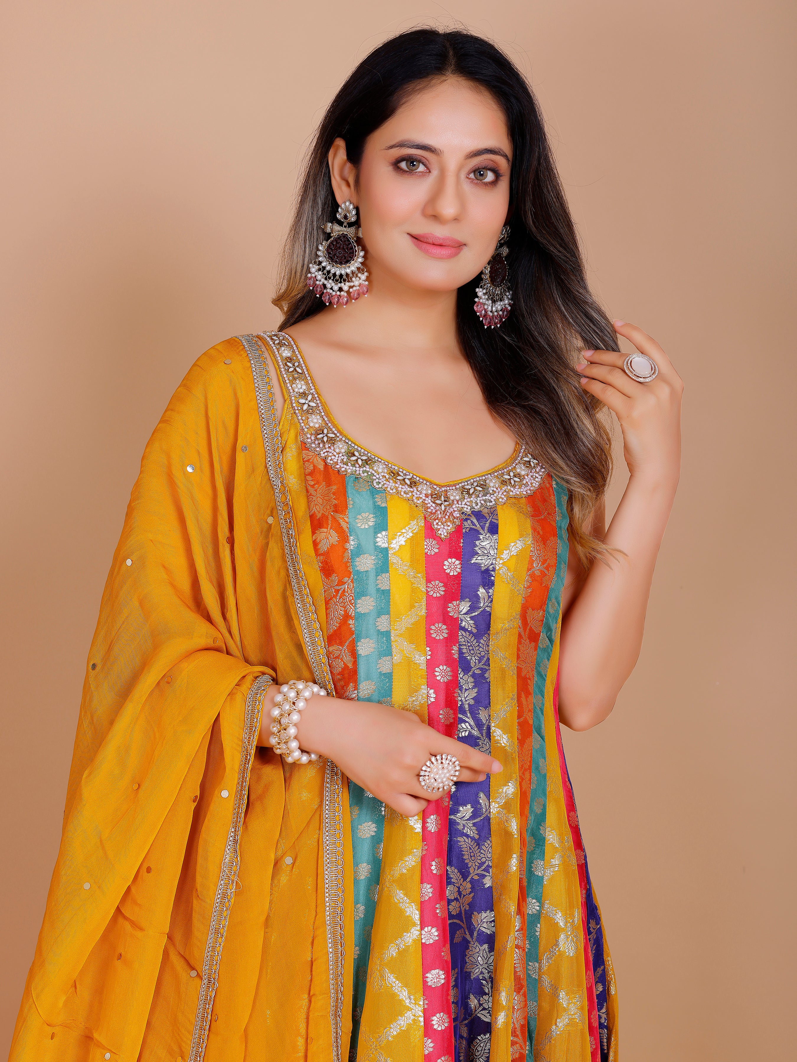 Tania Gown With Dupatta - Roop Darshan