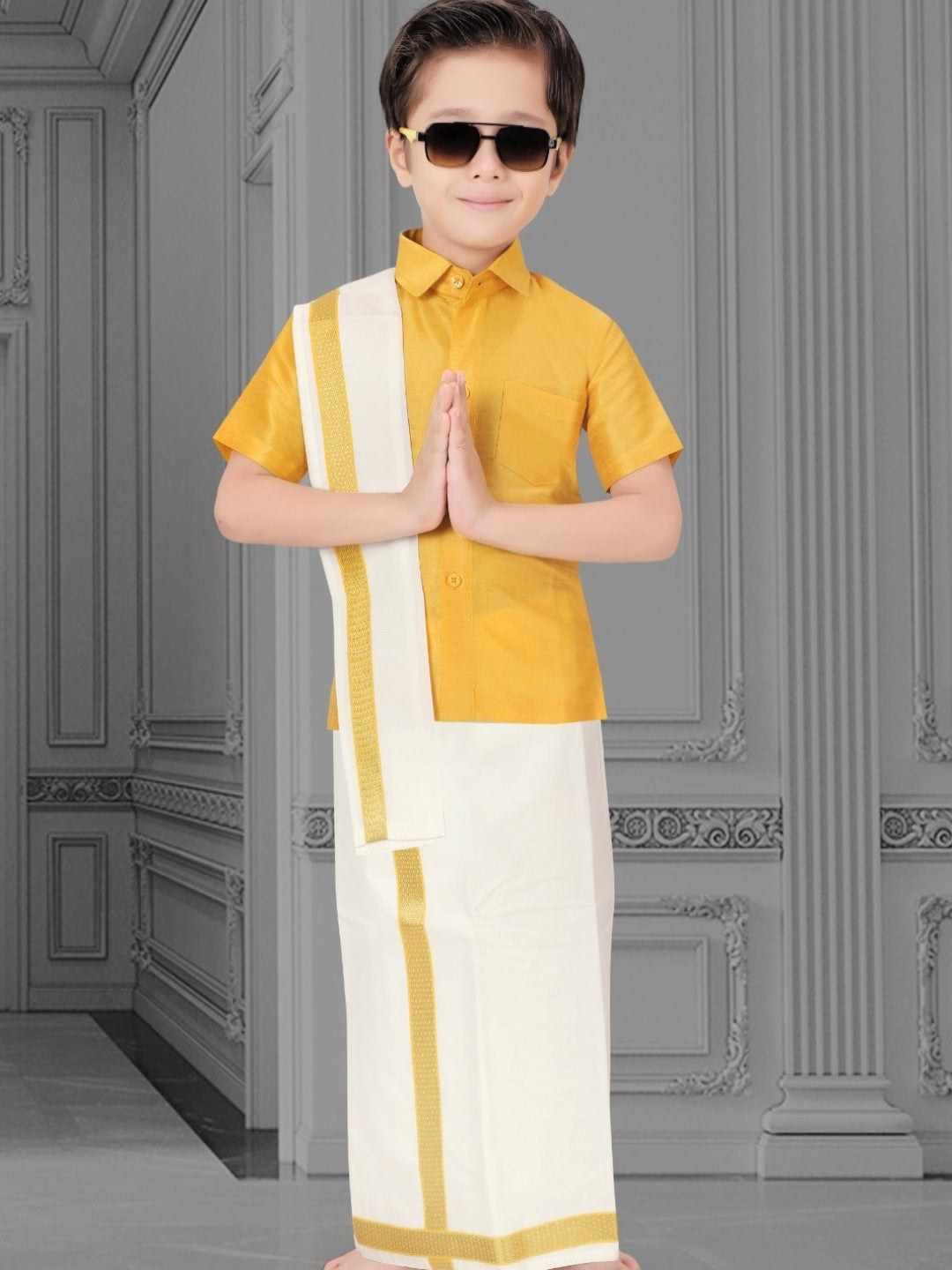 Boys Kurta With Dhoti Pant - Roop Darshan