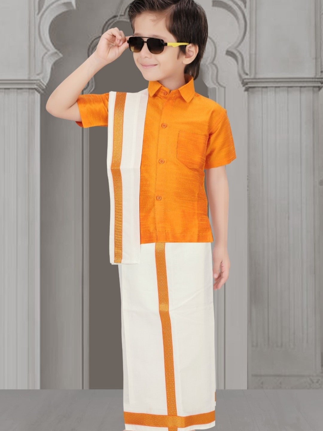 Boys Kurta With Dhoti Pant - Roop Darshan