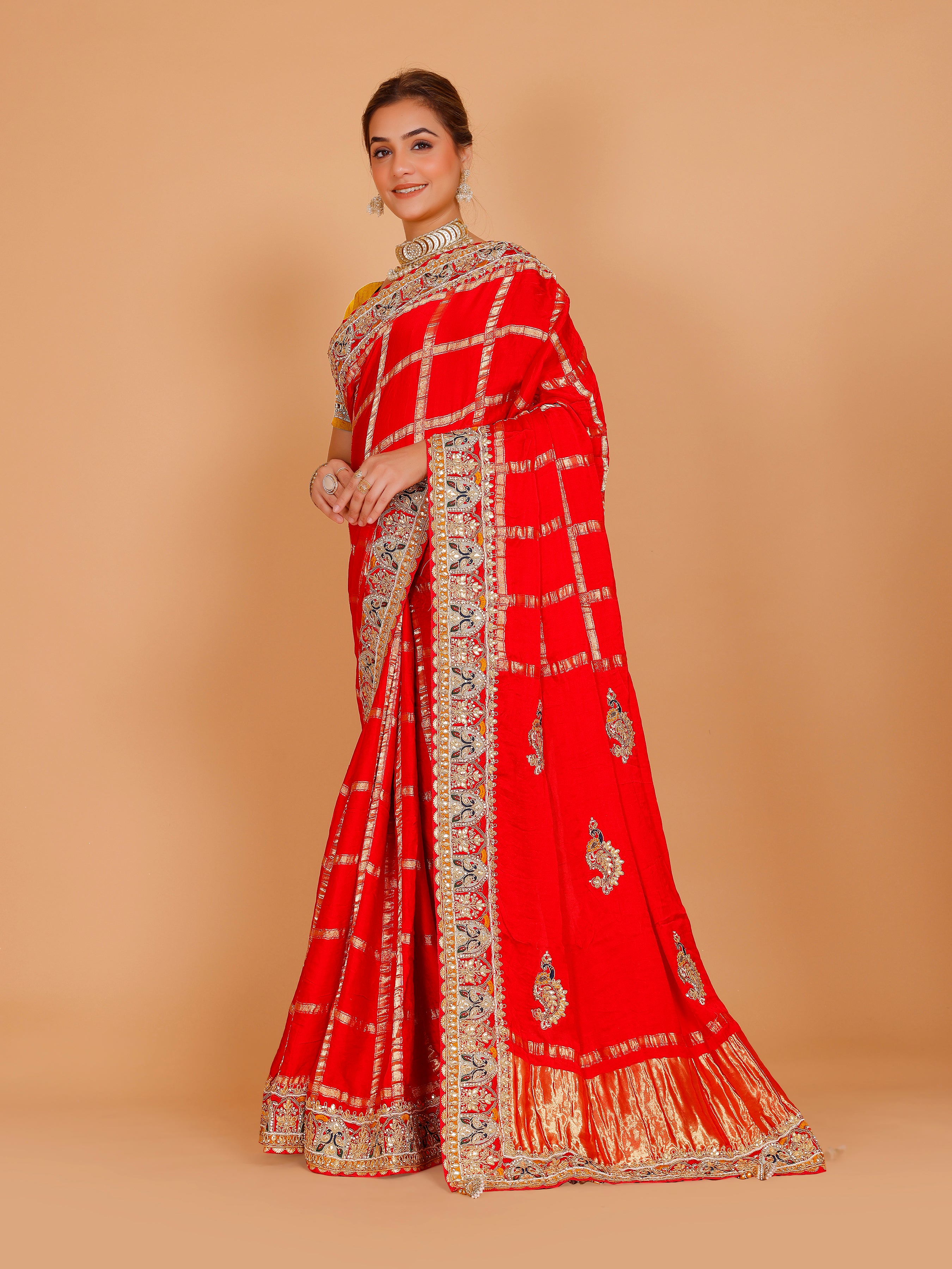 Gisha Silk Zari Work Saree - Roop Darshan