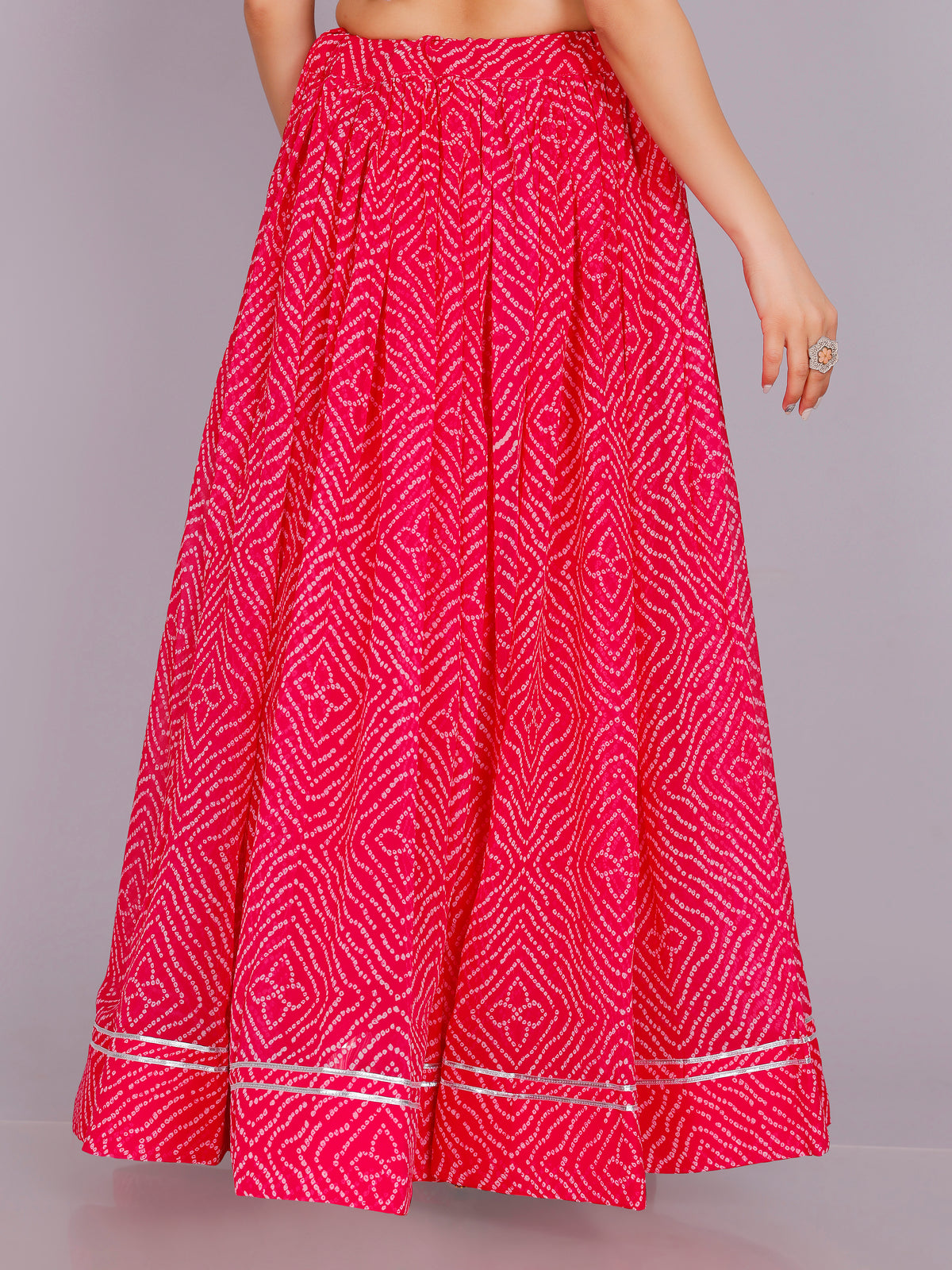 Bandhani Print Skirt