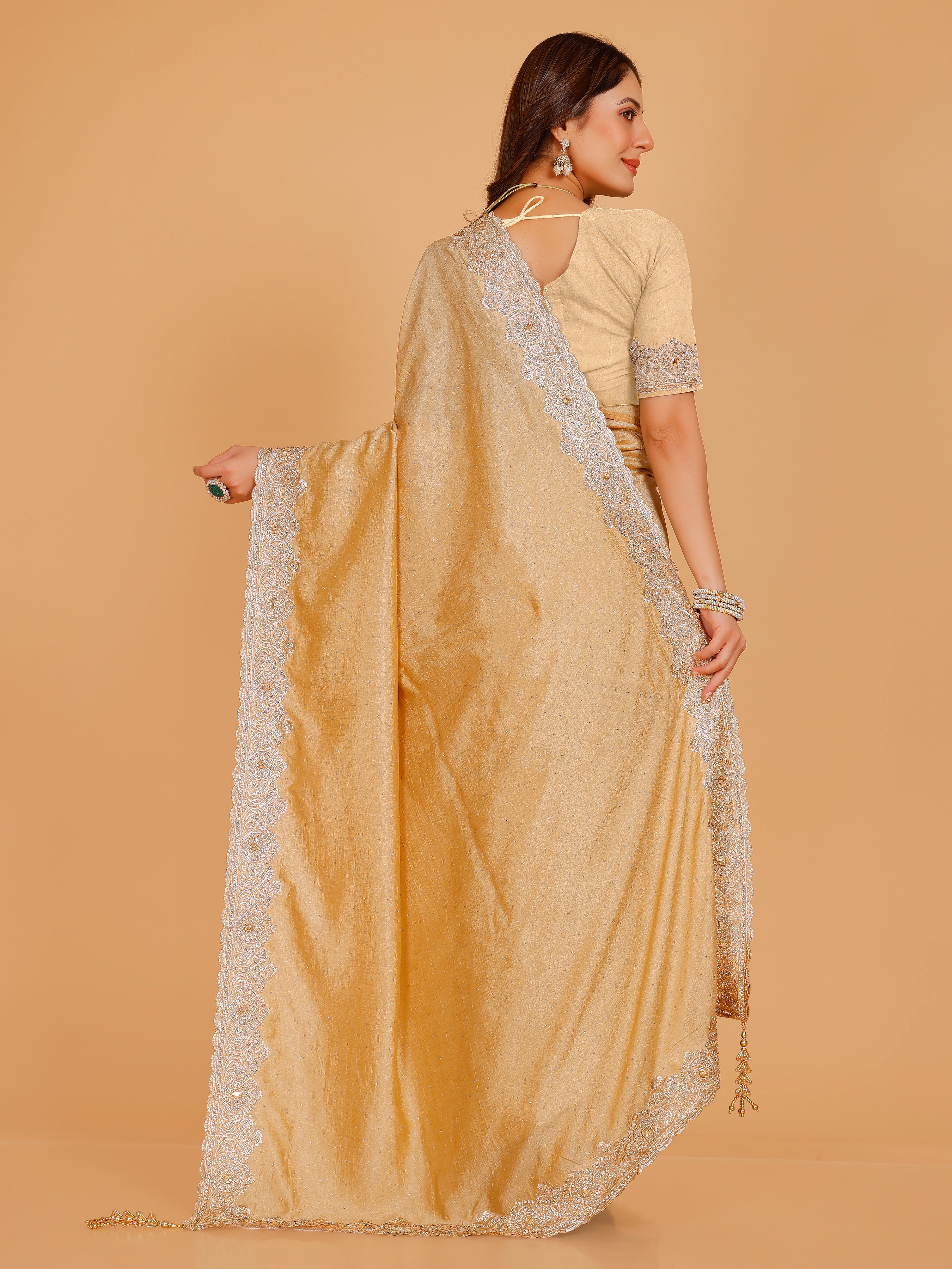 Bhavya Silk Embroidered Saree