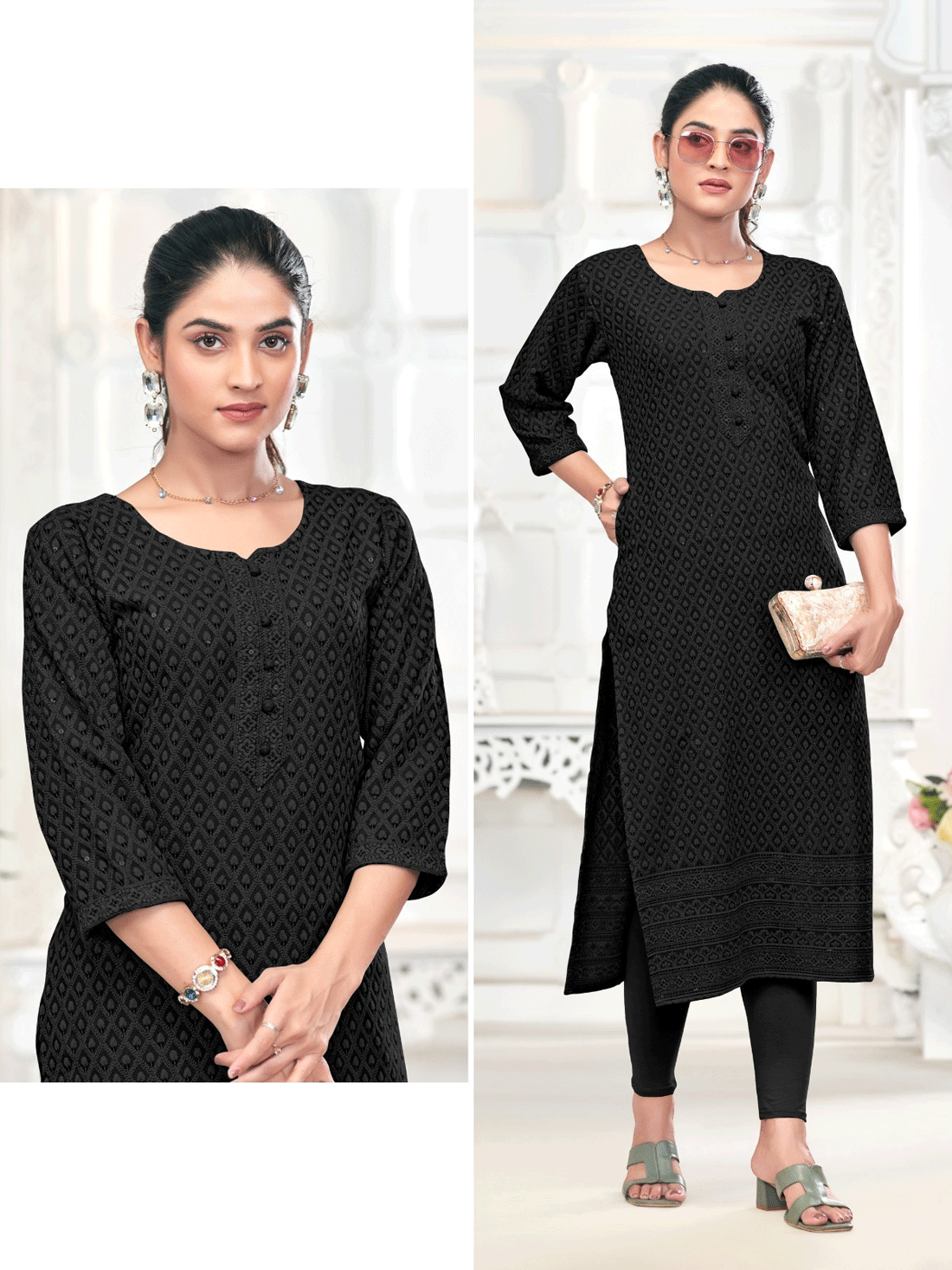 Nishka Resham Work Kurti