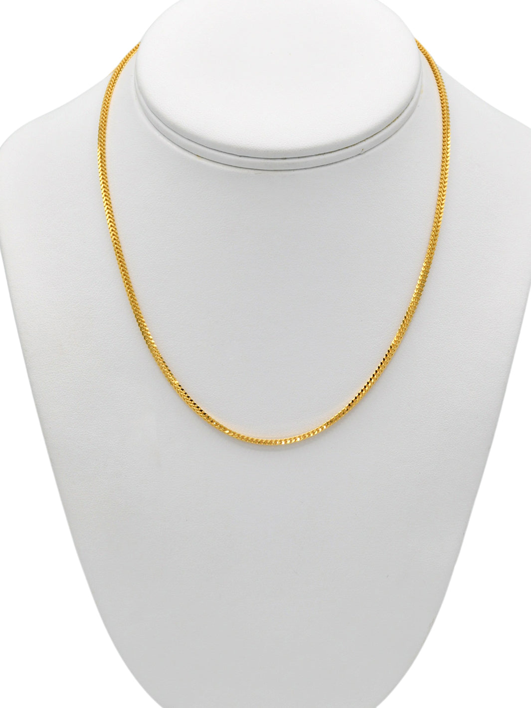 22ct Gold Fox Tail Chain - 45 cm