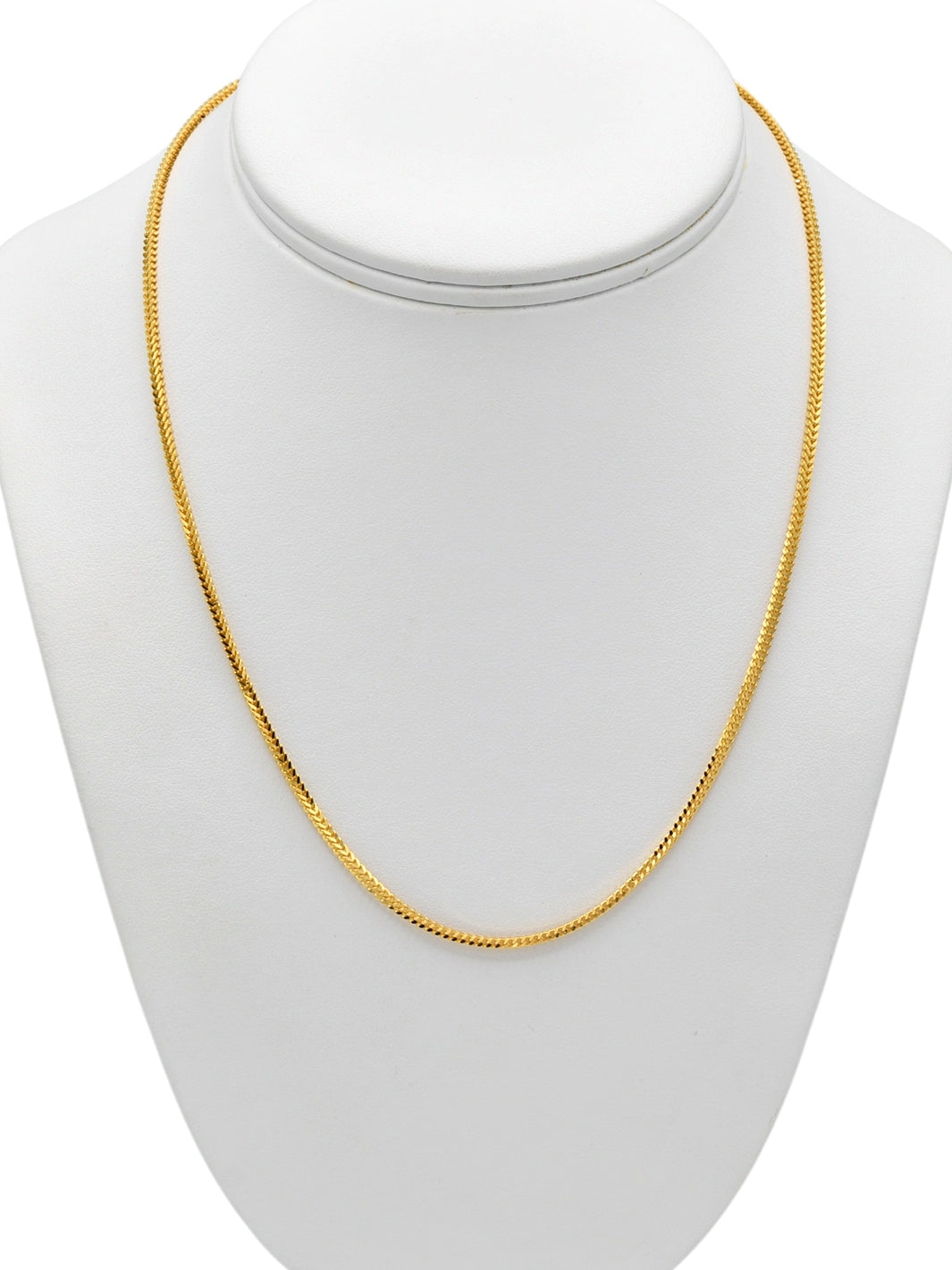 22Ct Gold Fox Tail Chain - 50 cm - Roop Darshan