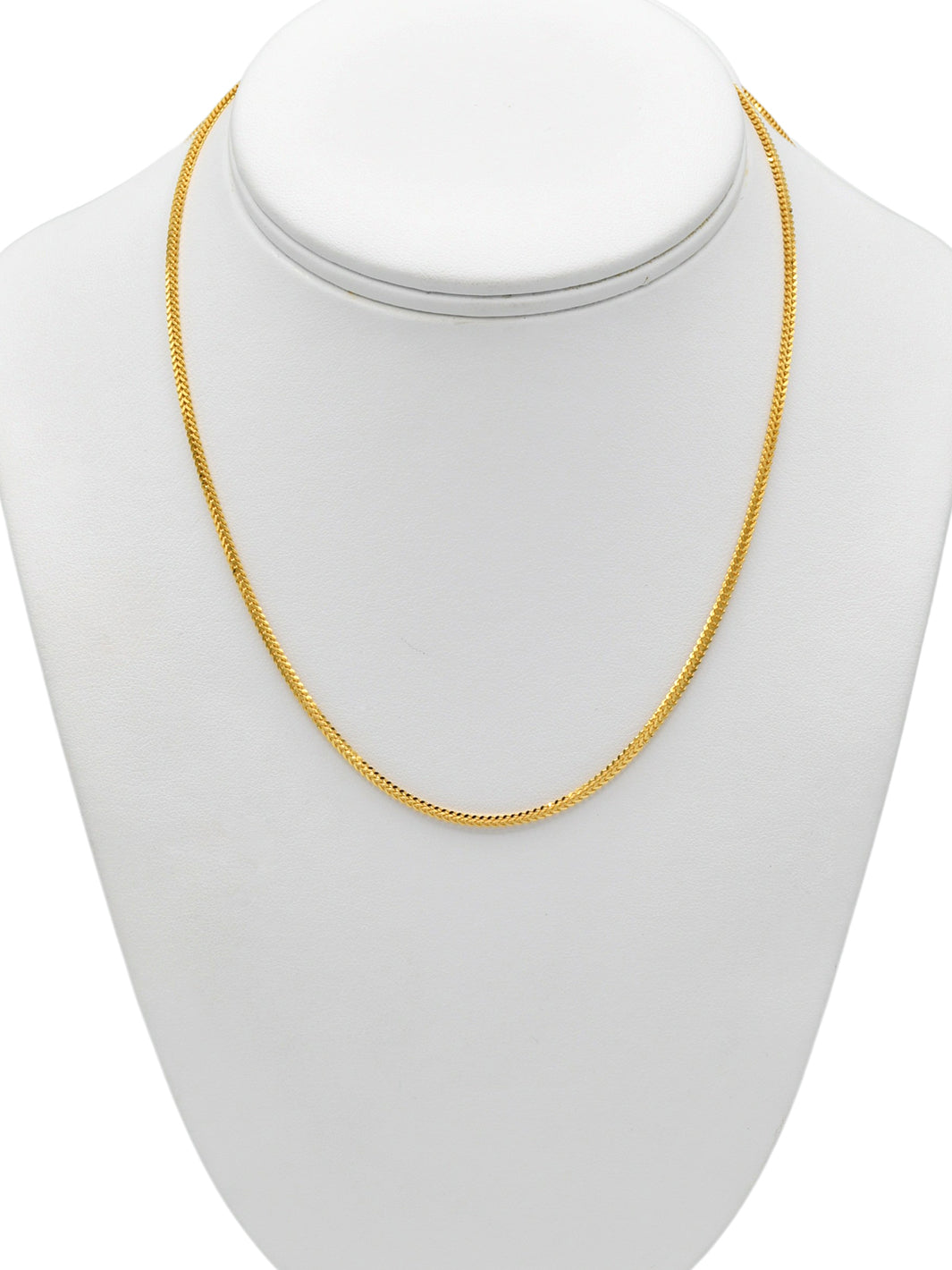 22Ct Gold Fox Tail Chain - 45 cm