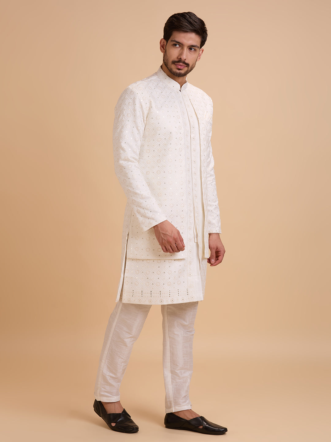 Mens Kurta Set With Jacket
