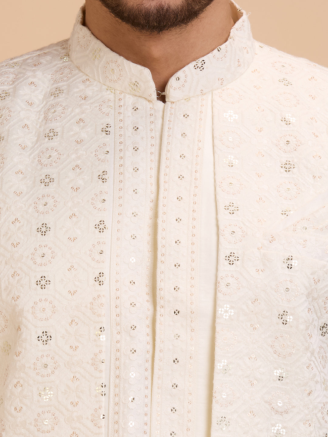 Mens Kurta Set Jacket Style