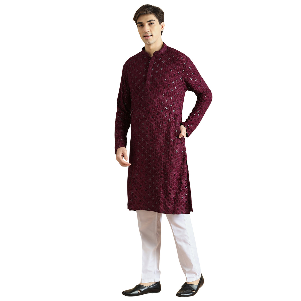 Chikankari Kurta Pyjama Set