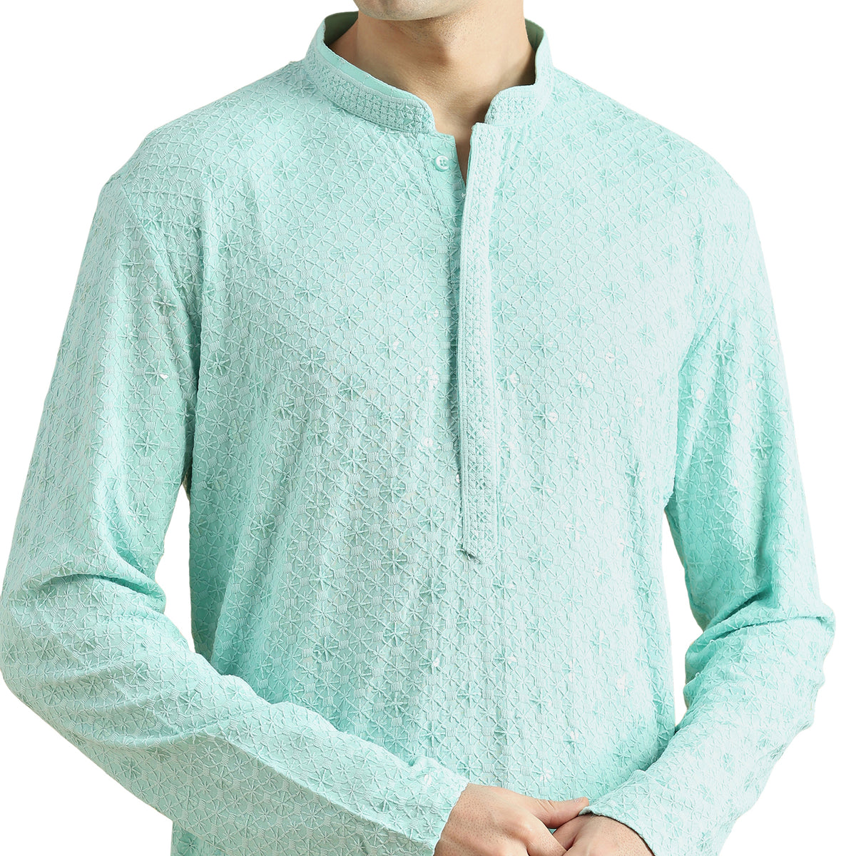 Chikankari Kurta Pyjama Set