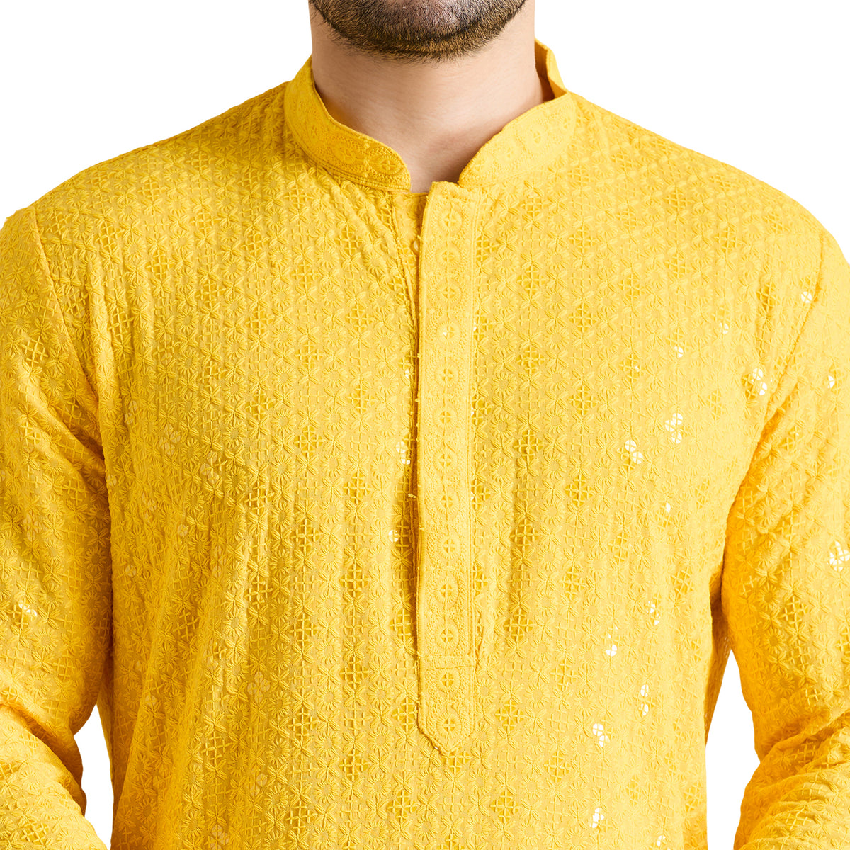 Chikankari Kurta Pyjama Set
