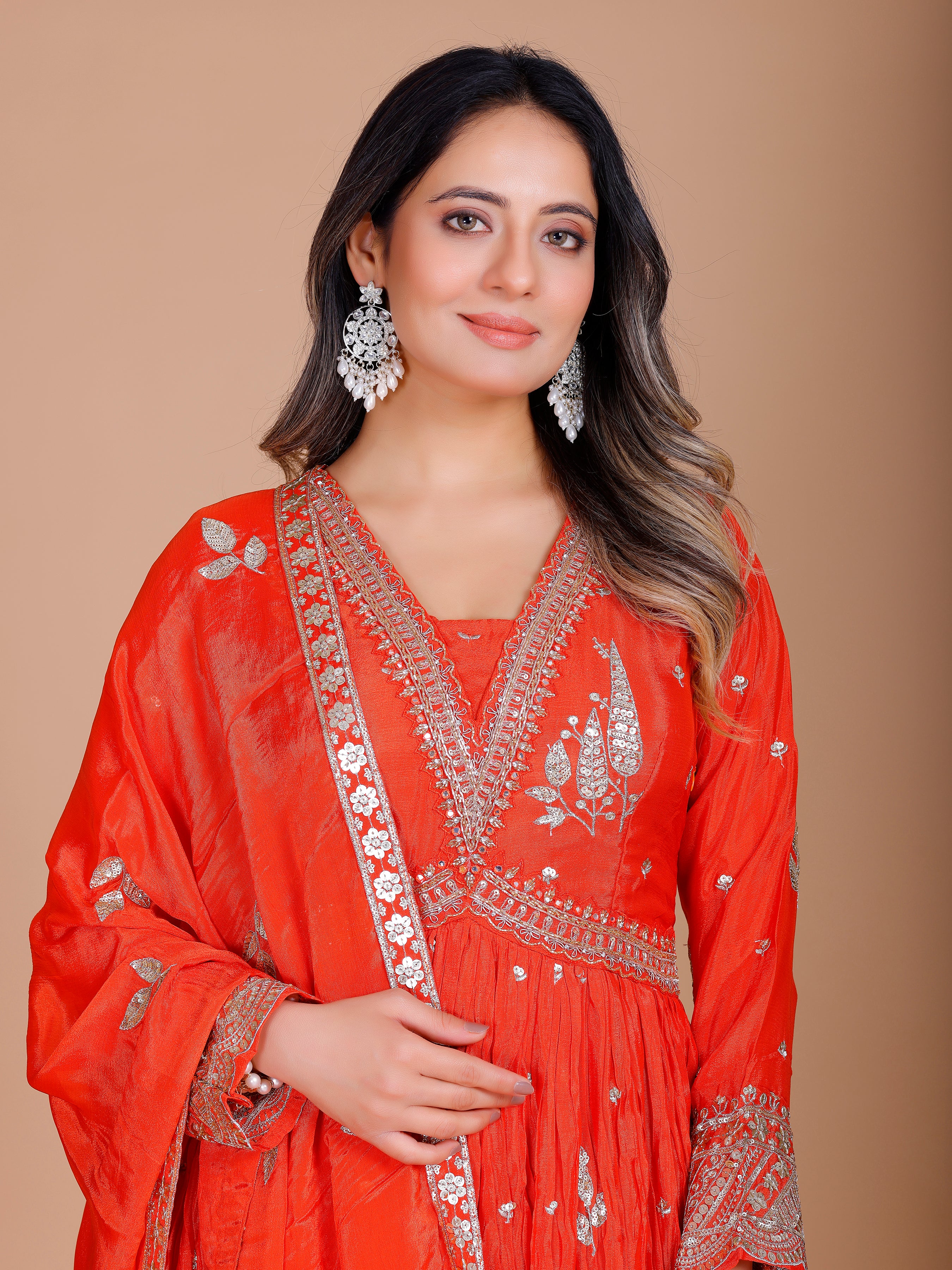 Zarina Gown With Dupatta - Roop Darshan