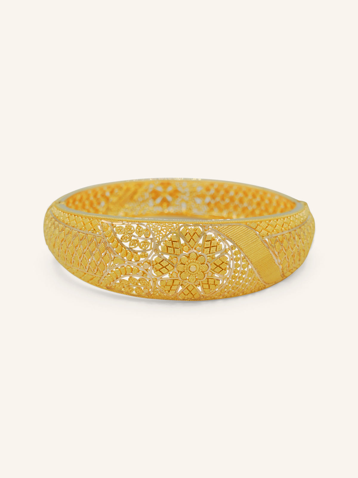 22ct Gold Screw Bangle