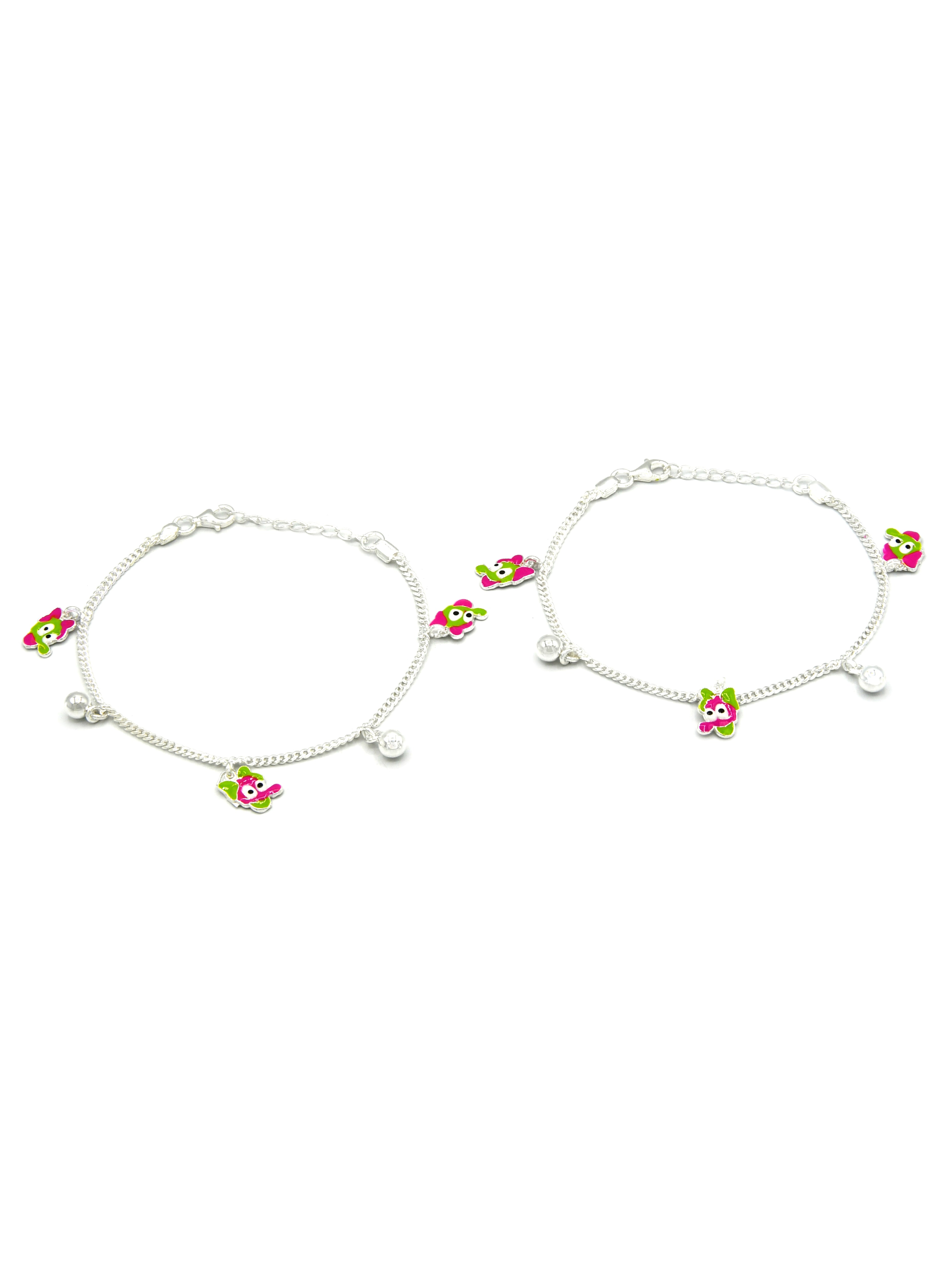 Sterling Silver 2 PC Bracelet - Roop Darshan