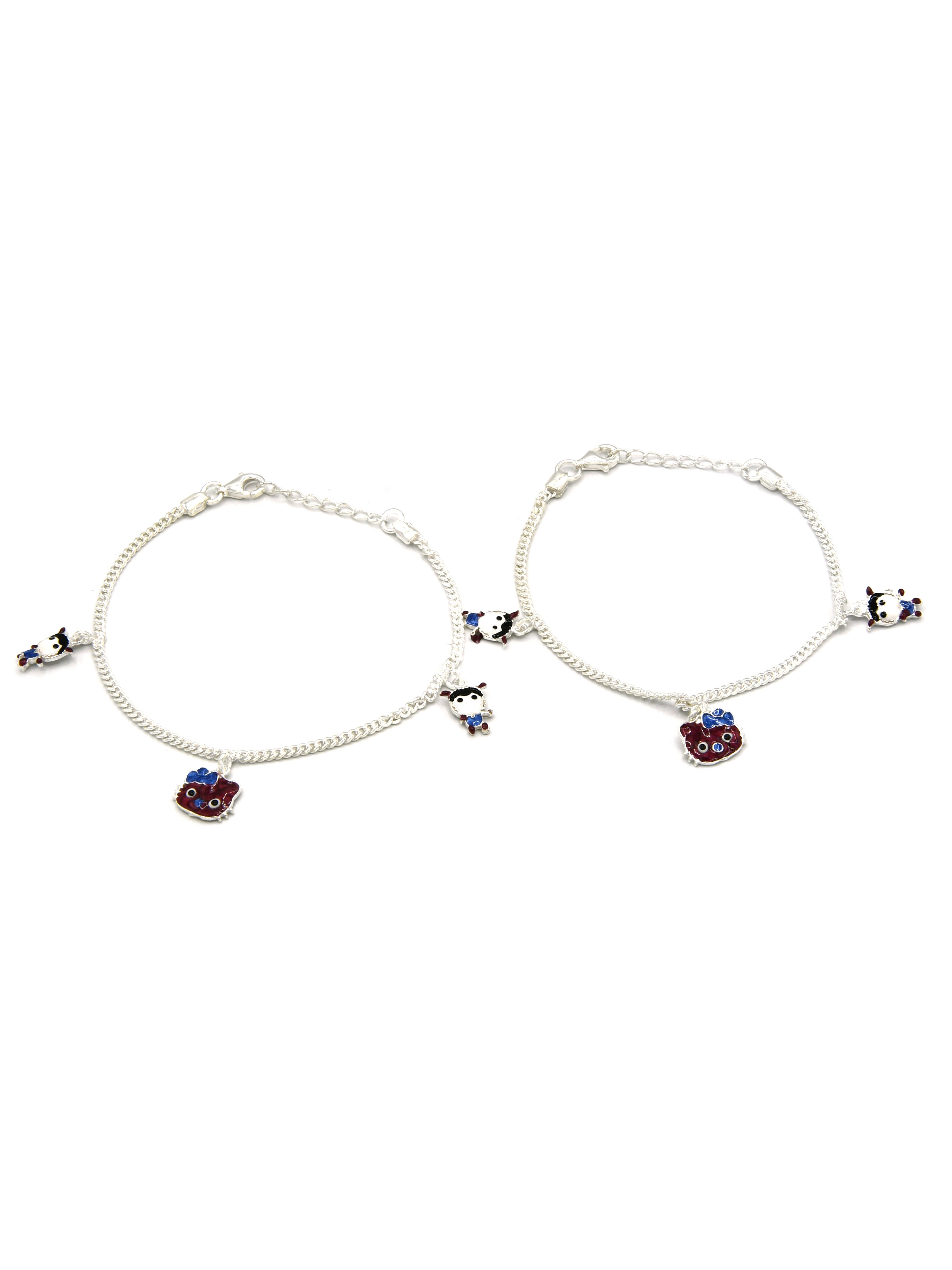 Sterling Silver 2 PC Bracelet - Roop Darshan